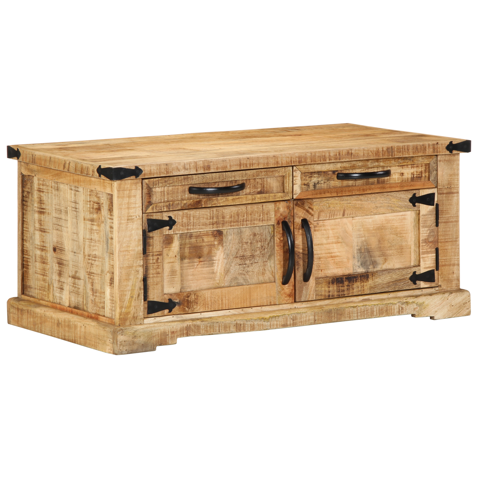 vidaXL Koffietafel 90x50x40 cm Massief Hout Ruw Mango