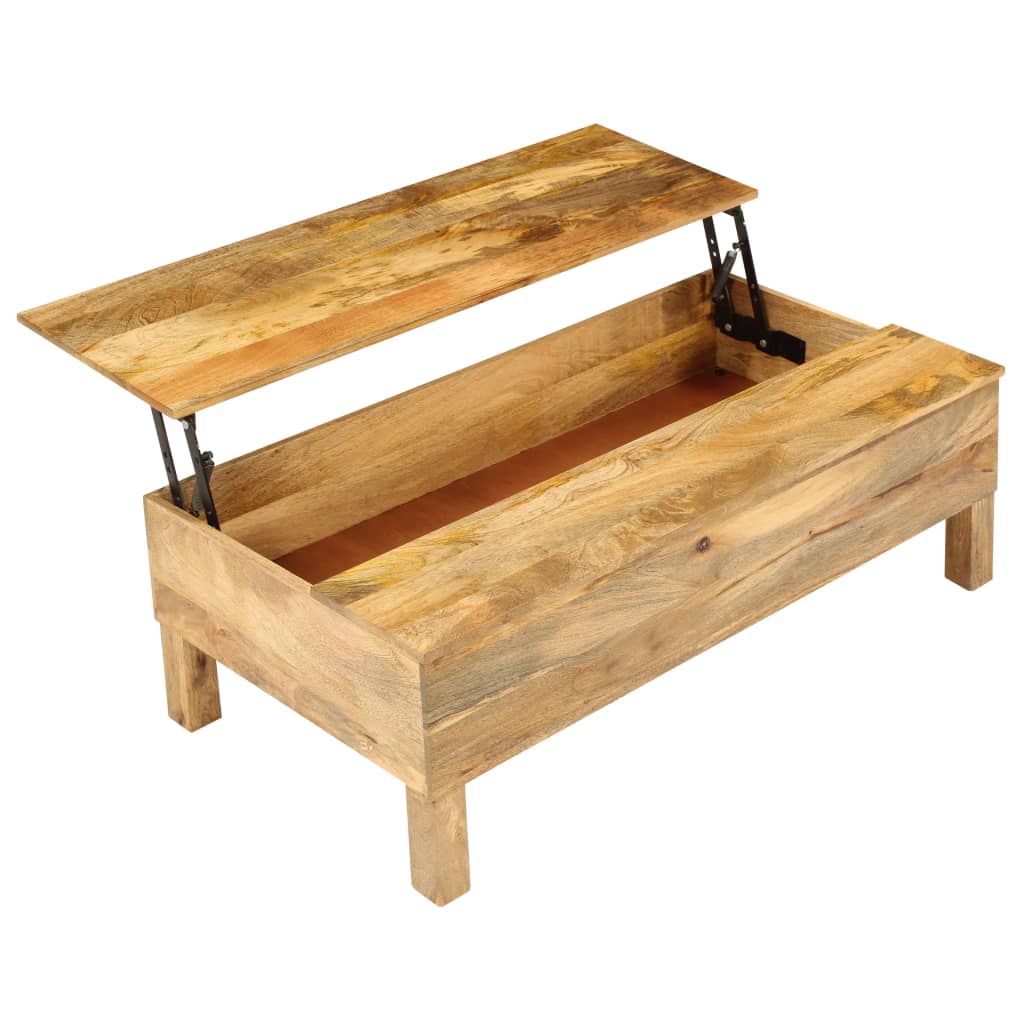 vidaXL Salontafel 110x55x35 cm massief mangohout
