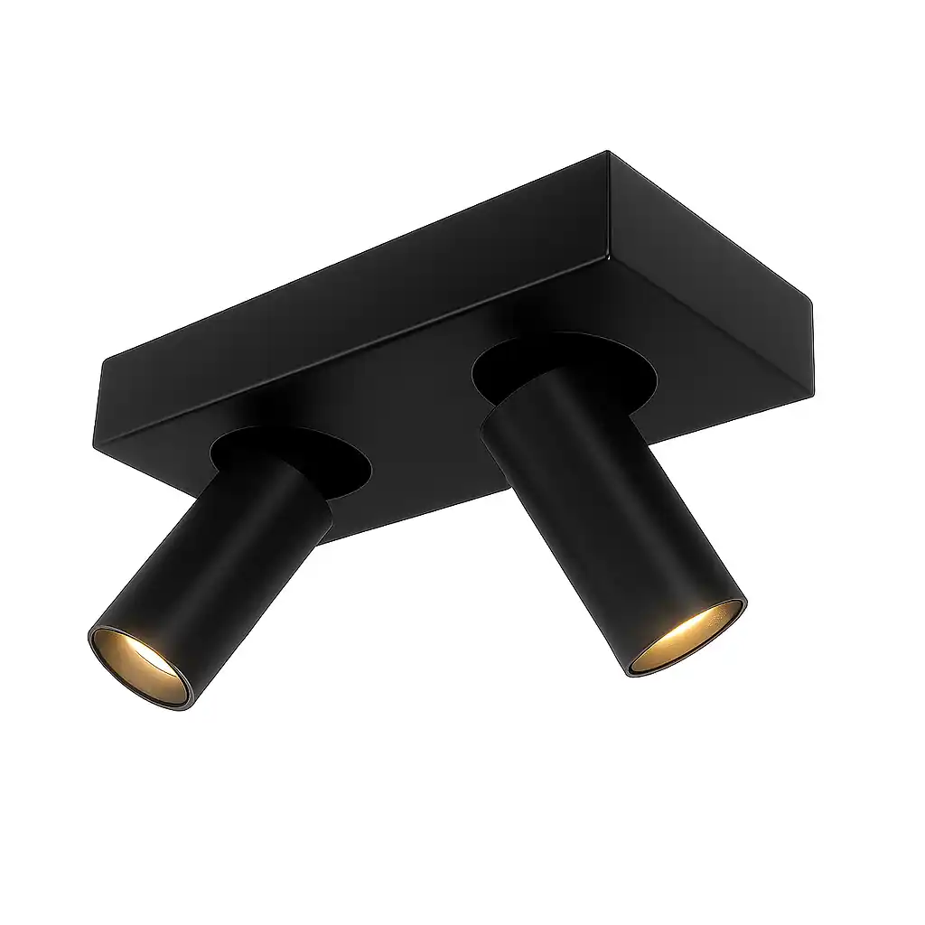 Highlight Spot Eliano 2 lichts L 24 cm zwart