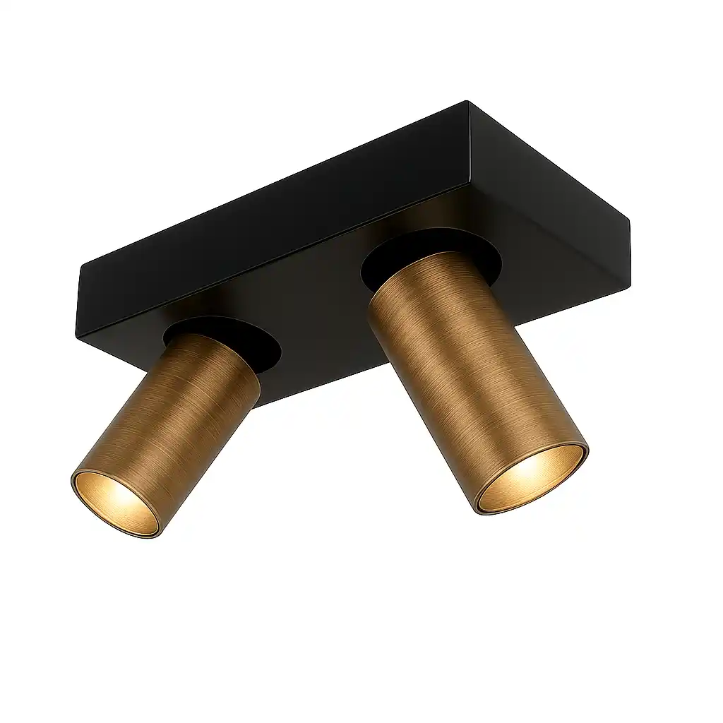 Highlight Spot Eliano 2 lichts L 24 cm zwart brons