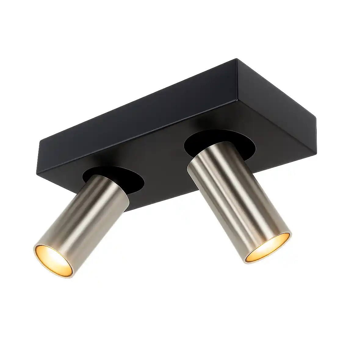 Highlight Spot Eliano 2 lichts L 24 cm zwart mat chroom