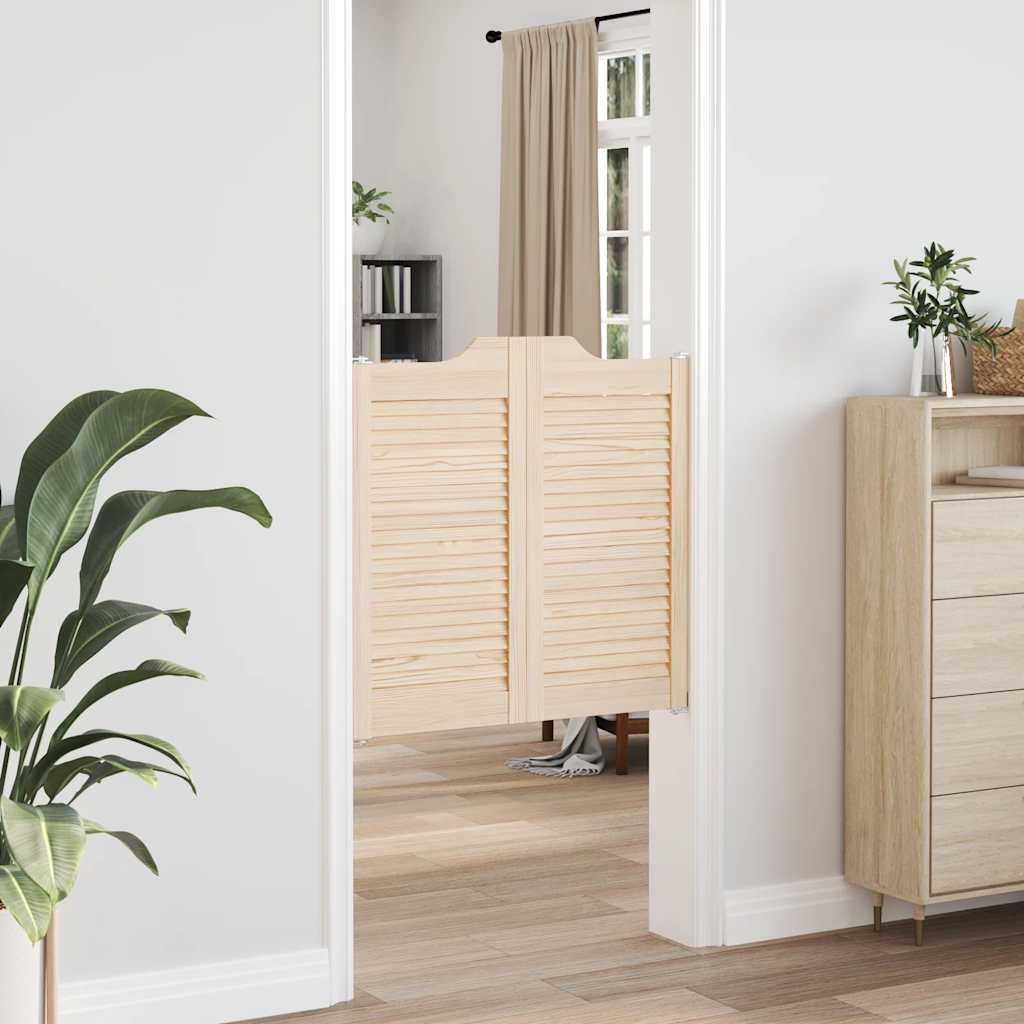 vidaXL Draaideuren louvredesign 1-paar 80x80 cm massief grenenhout