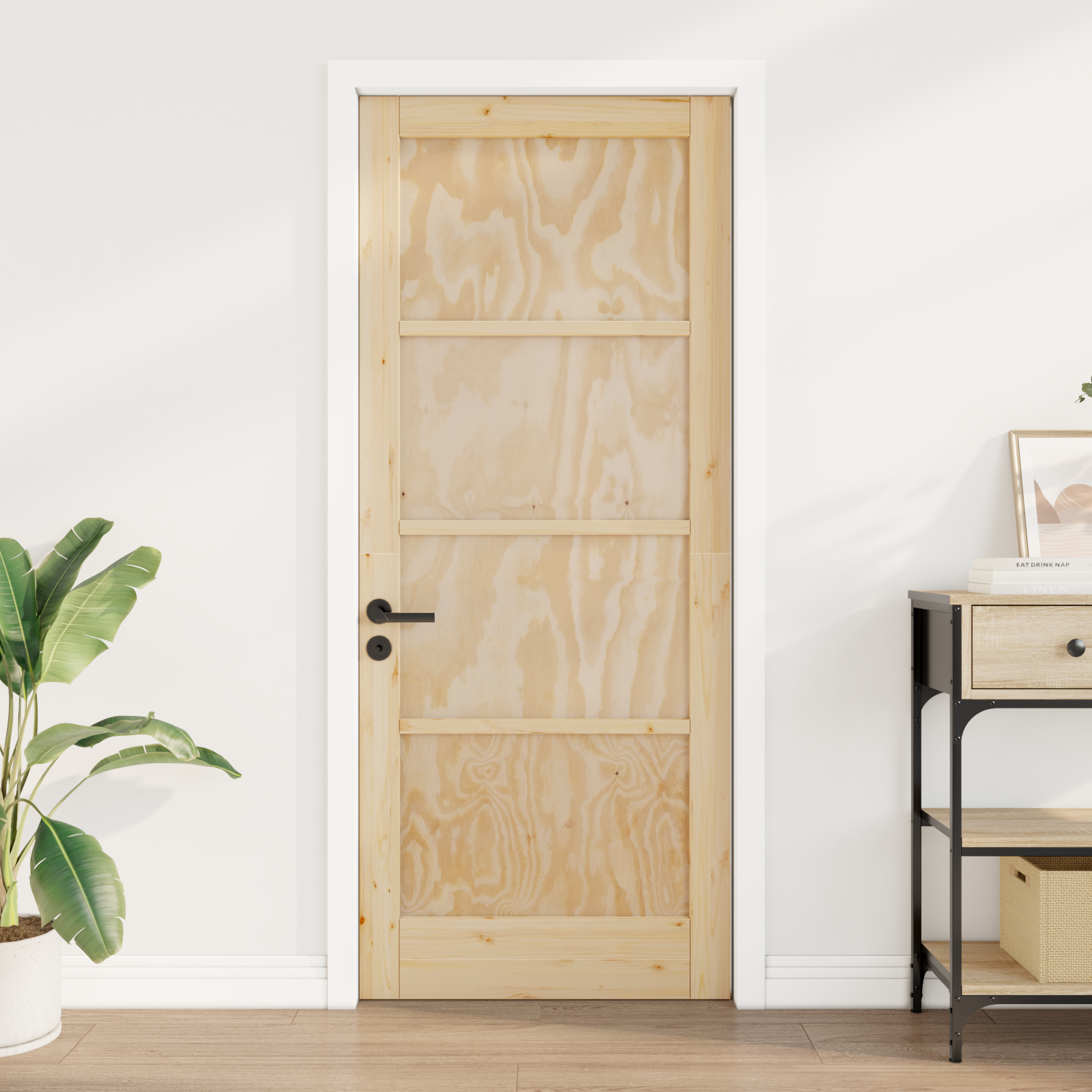 vidaXL Interne Deur ORKDAL 83x202x4 cm Massief Grenenhout