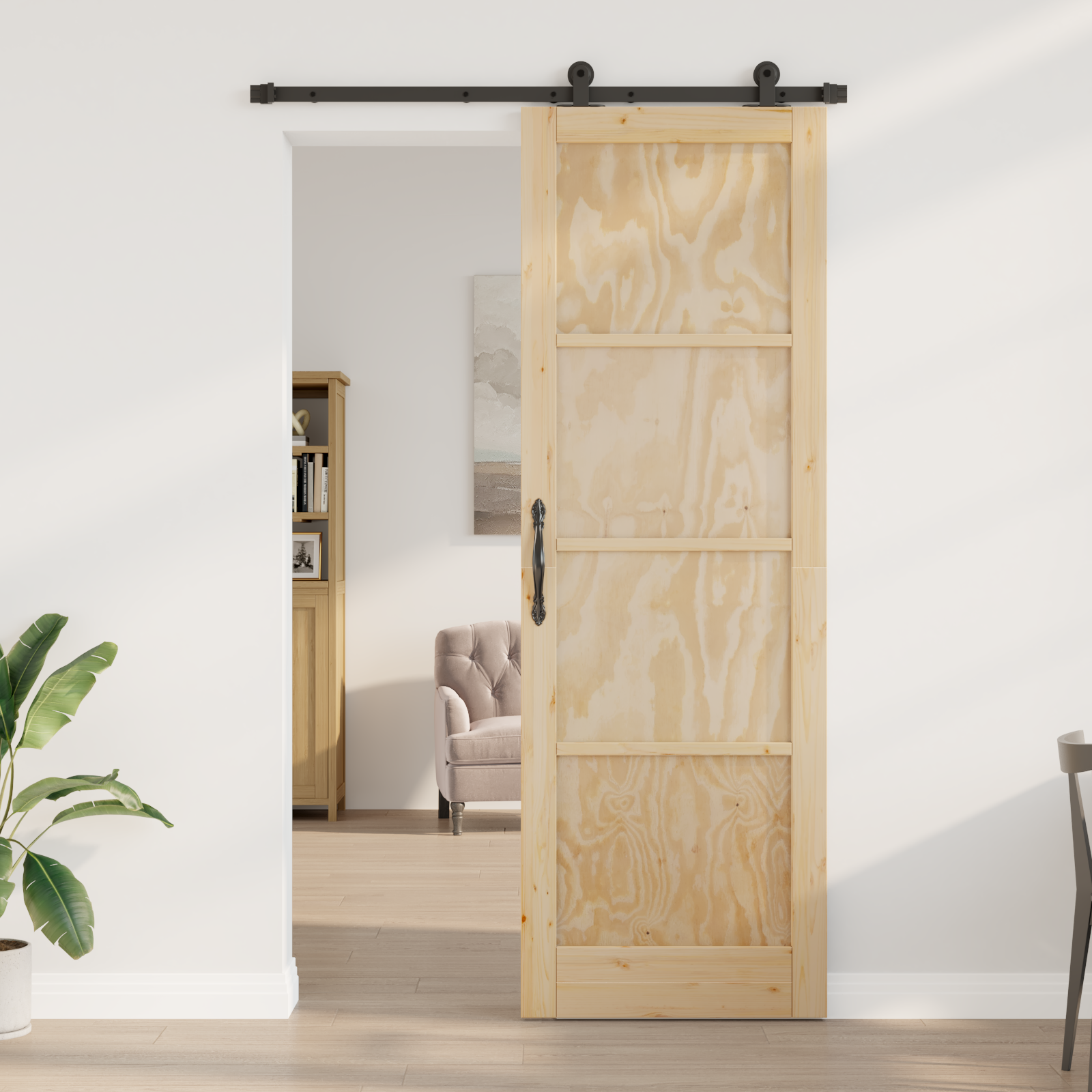 vidaXL Schuifdeur met Hardware Set 'ORKDAL'Massief Hout