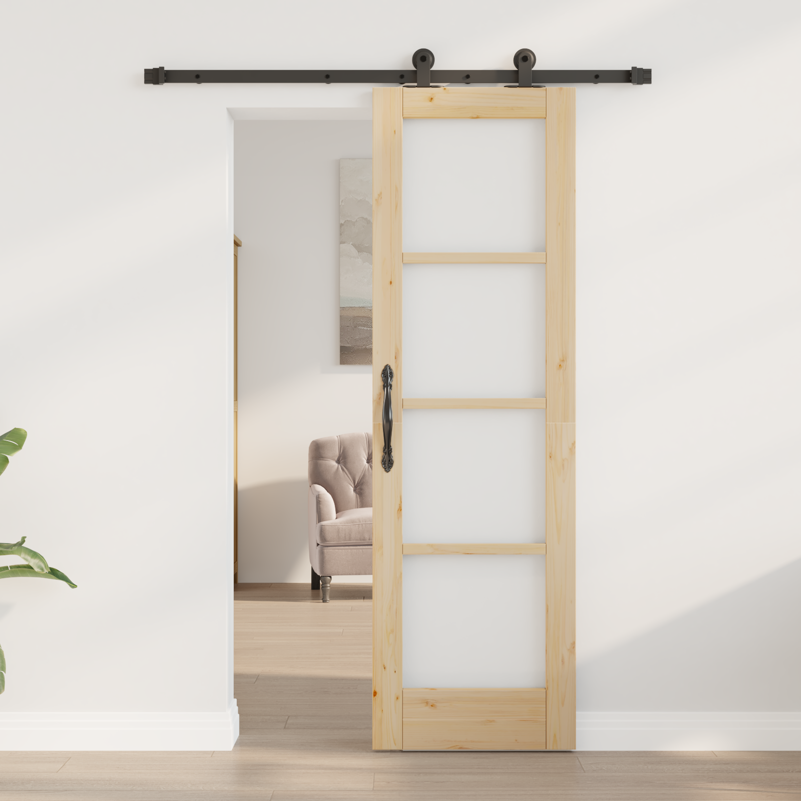 vidaXL Schuifdeur met Bevestigingsset 'ORKDAL'61x198,5 cm