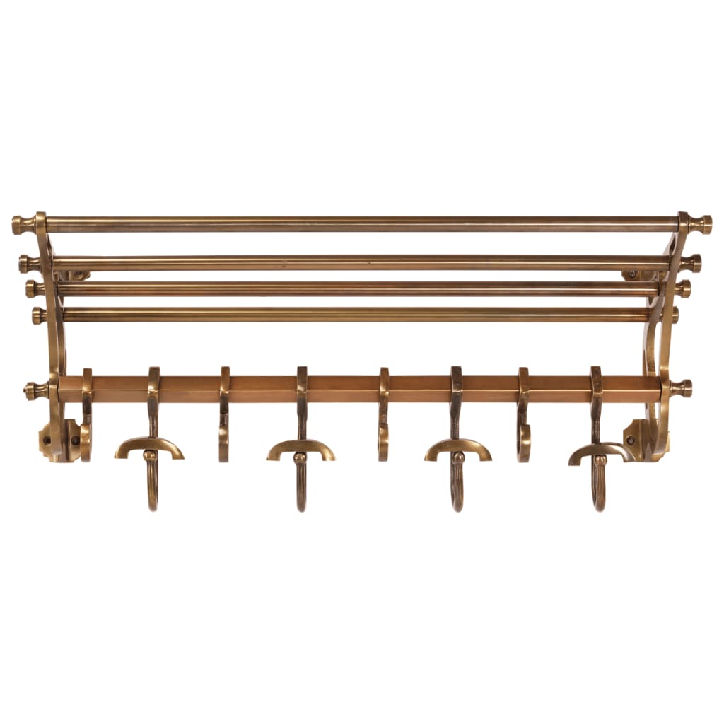 vidaXL Bagagerek met kleerhangers wandmontage aluminium