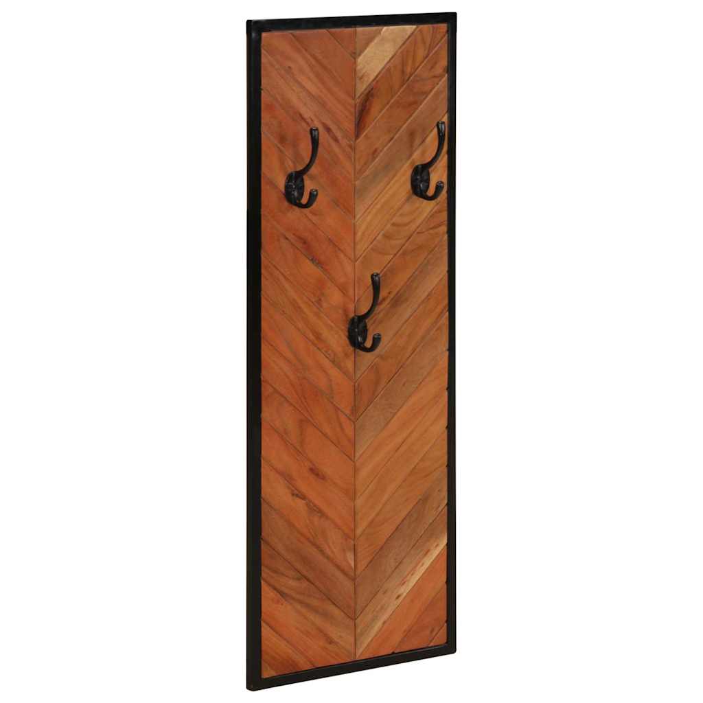 vidaXL Kapstokken 2 st 35x1x90 cm massief acaciahout