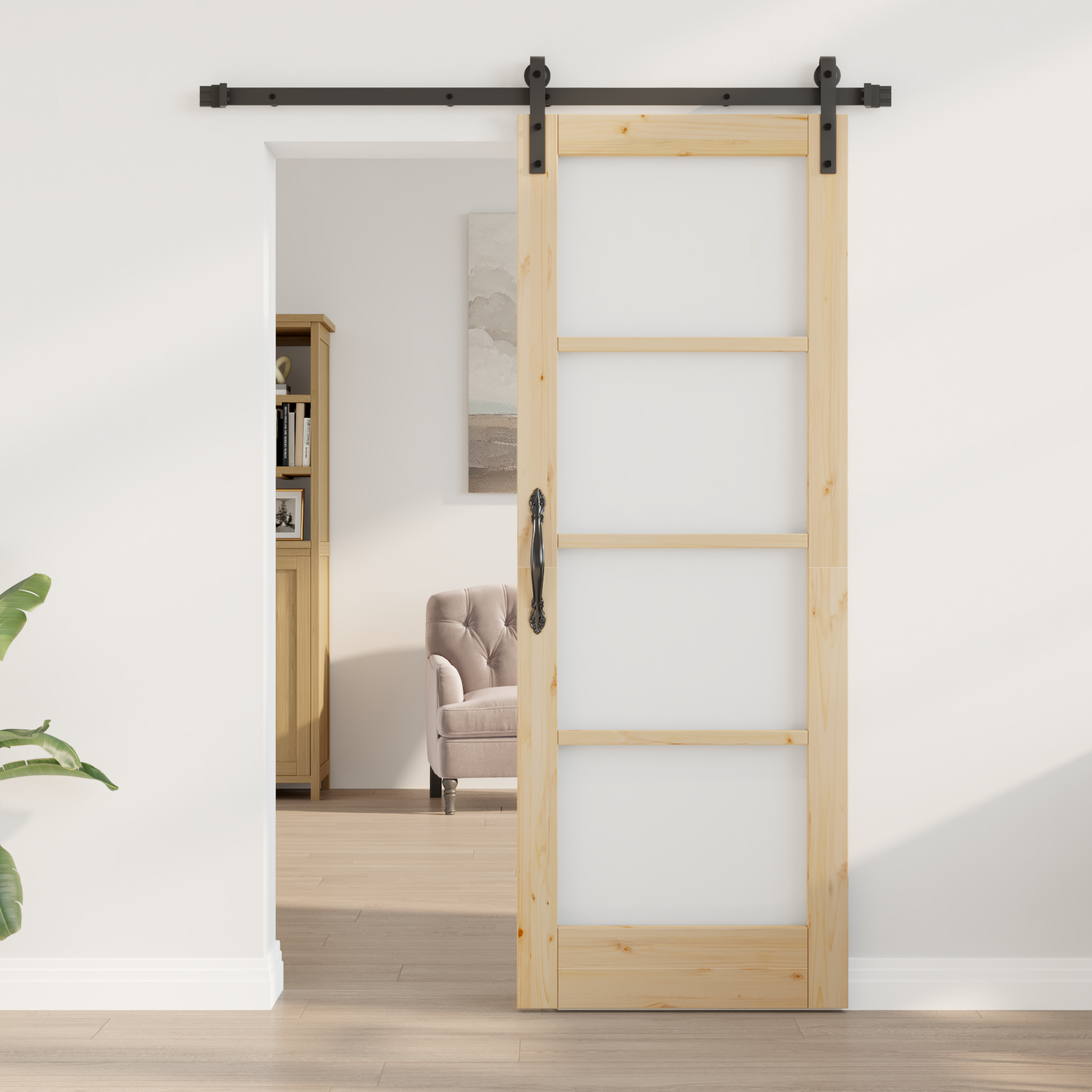 vidaXL Schuifdeur met Hardware Set 'ORKDAL'73,5x198,5 cm