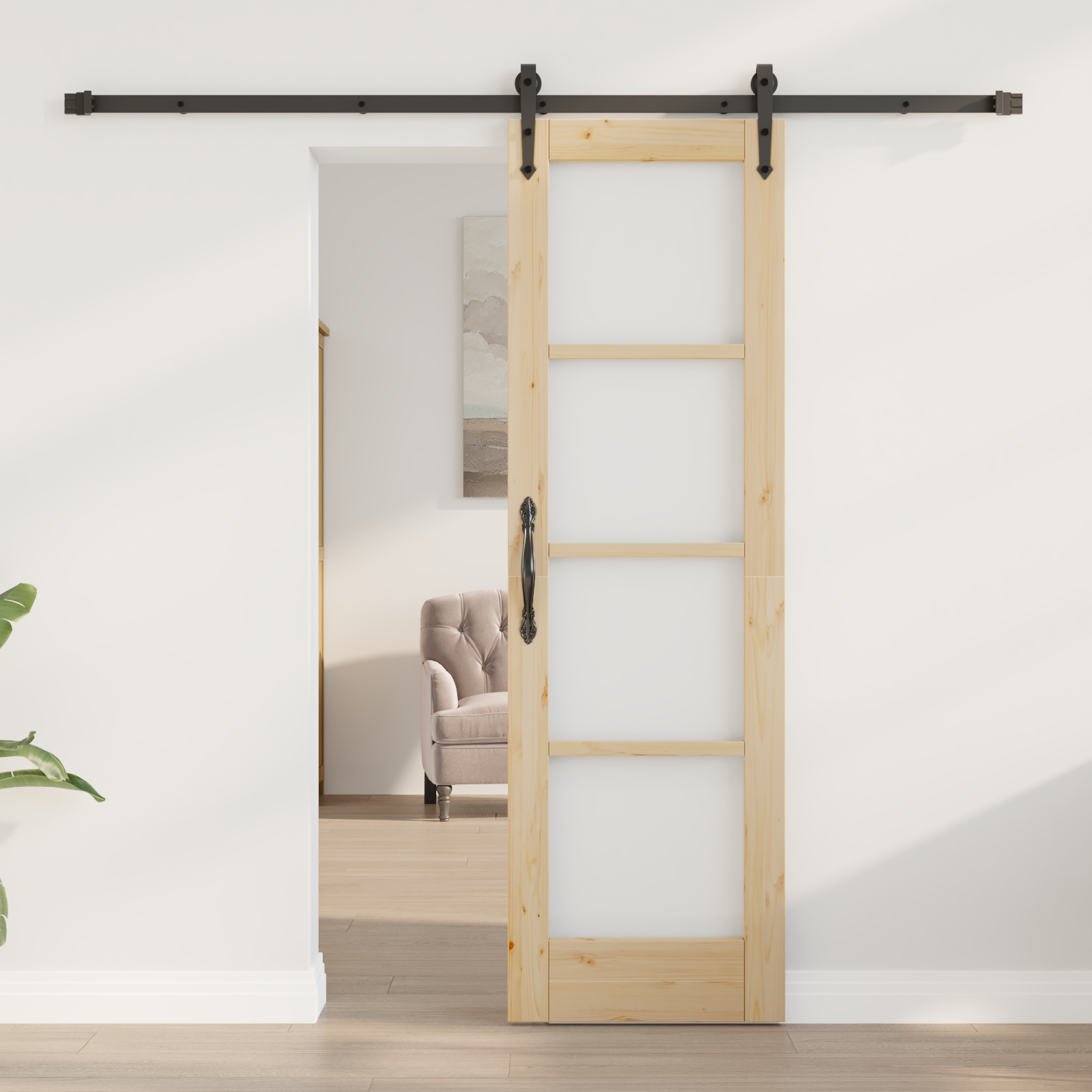 vidaXL Schuifdeur met Bevestigingsset 'ORKDAL'61x198,5 cm