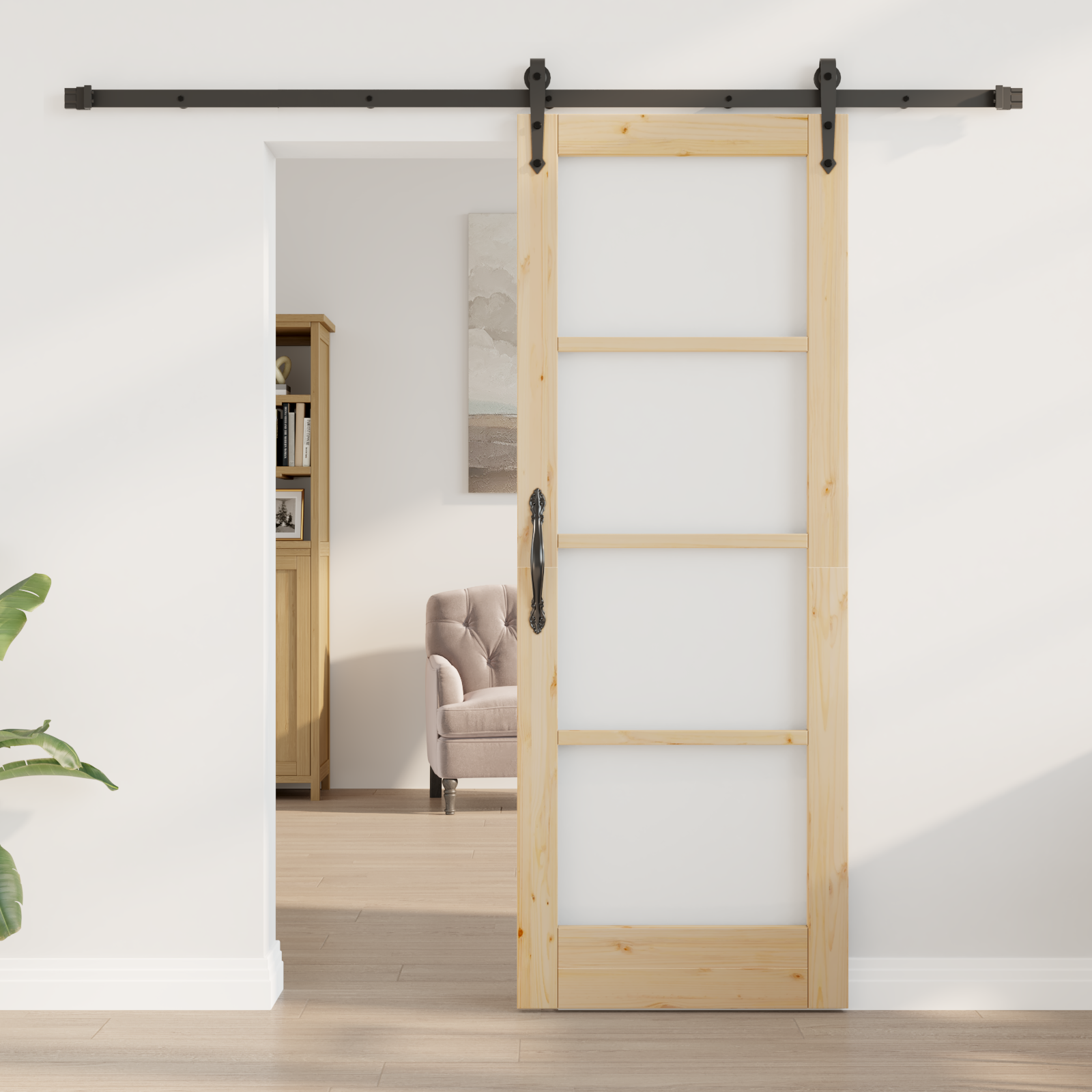 vidaXL Schuifdeur met Hardware Set 'ORKDAL'73,5x198,5 cm