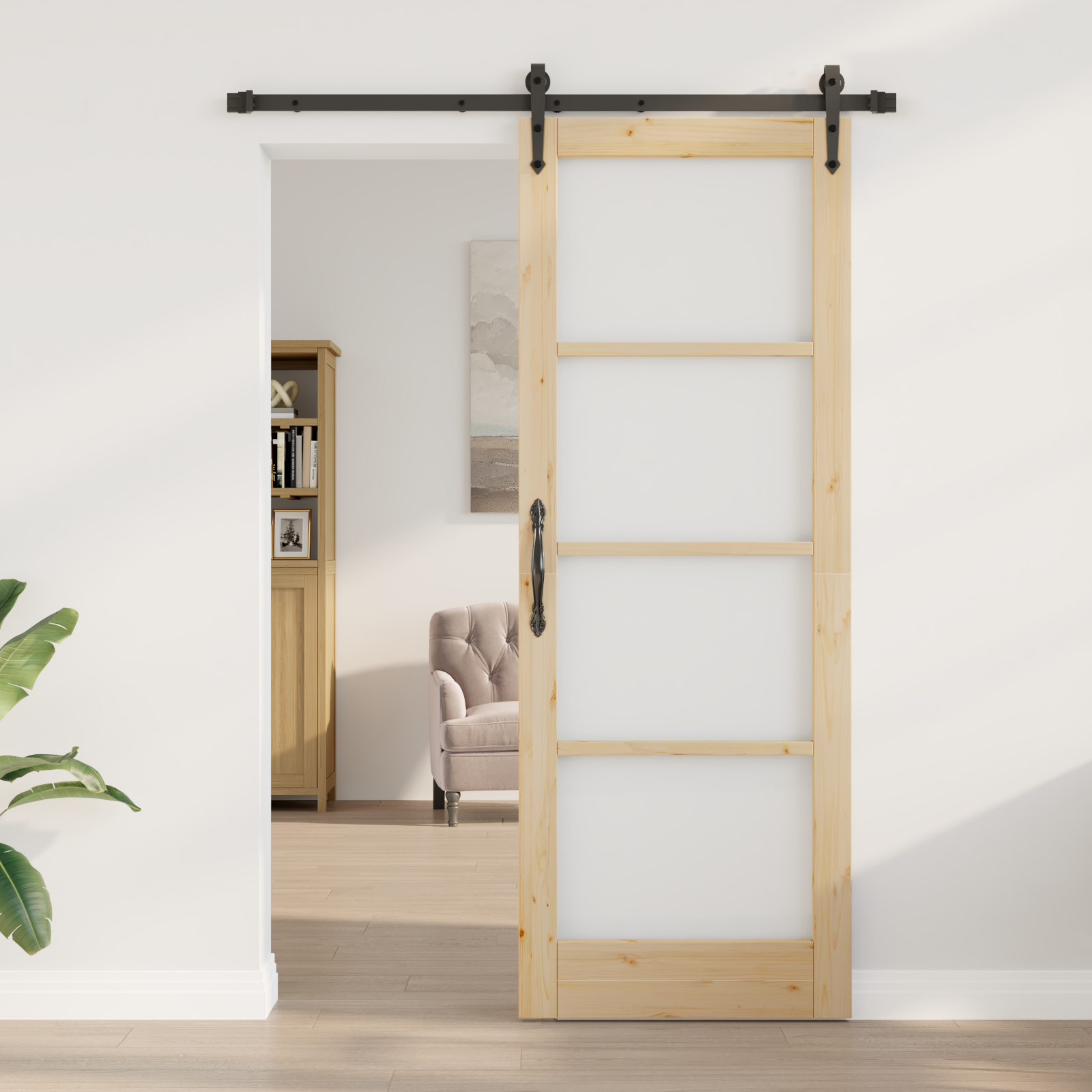 vidaXL Schuifdeur met Bevestigingsset 'ORKDAL'78x211 cm