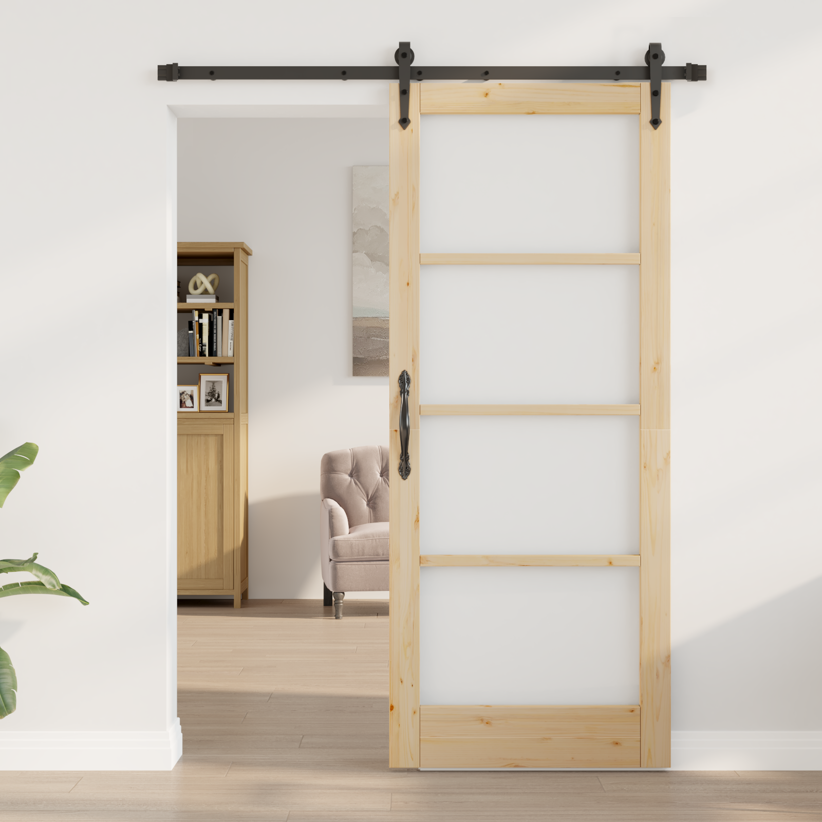 vidaXL Schuifdeur met Bevestigingsset 'ORKDAL'83x202 cm