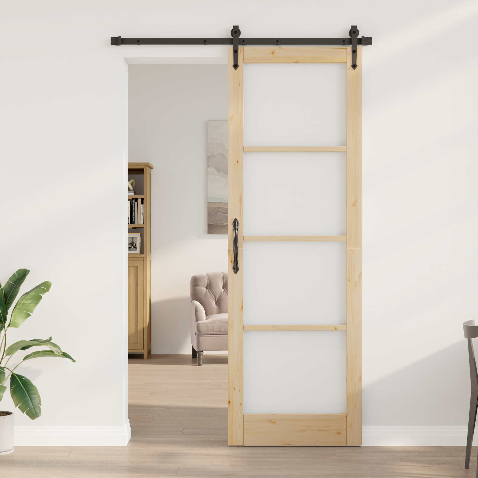 vidaXL Schuifdeur met Beugelset 'ORKDAL'78x232 cm