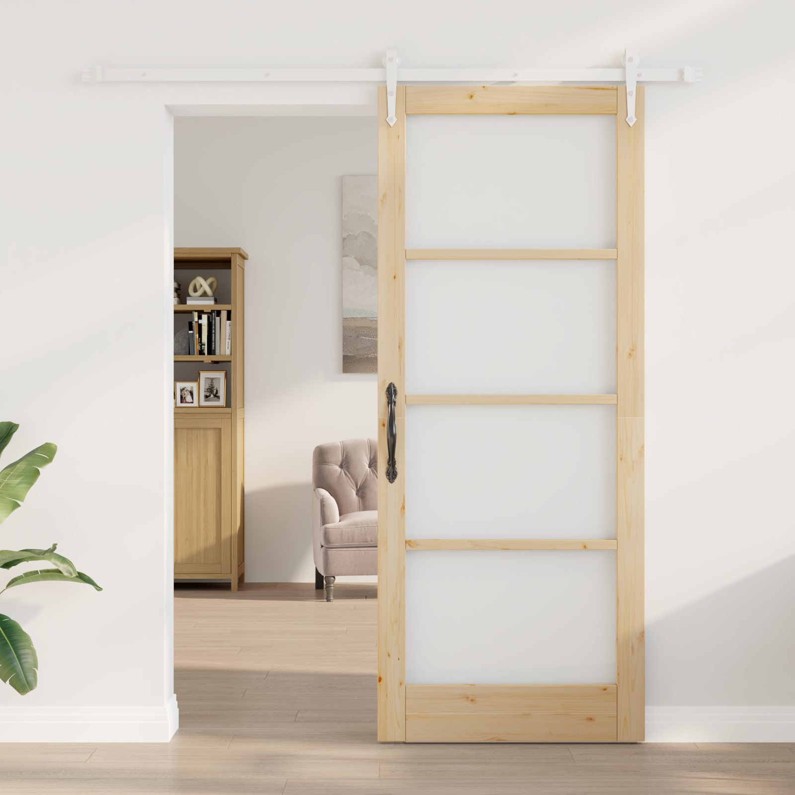 vidaXL Schuifdeur met Hardware Set 86x211 cm Massief Hout