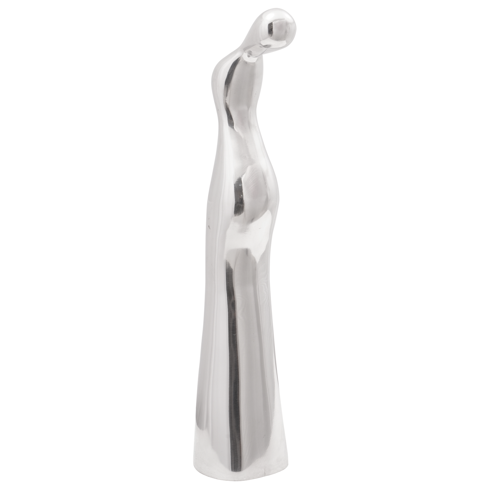 vidaXL Beeldje 10x16x49 cm aluminium zilverkleurig