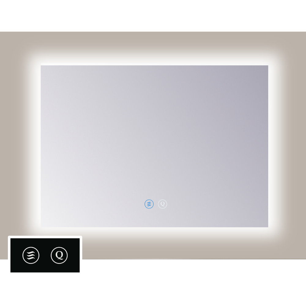 Sanicare Tutti LTA spiegel chroom met verwarming, verlichting rondom en touch bediening 120cm
