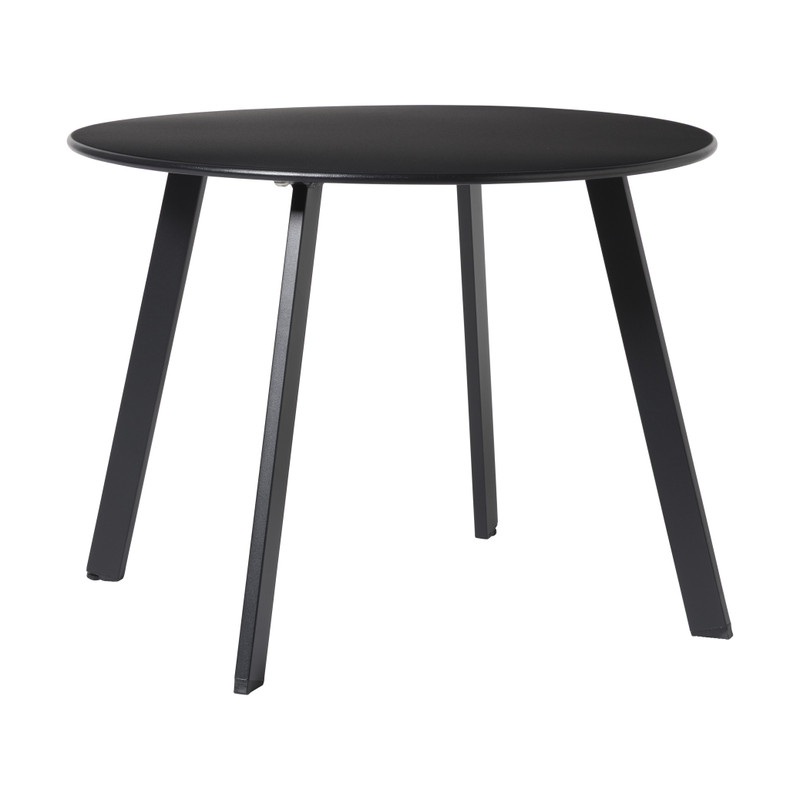 Xenos Bijzettafel Diego klein - zwart - ø60x46 cm