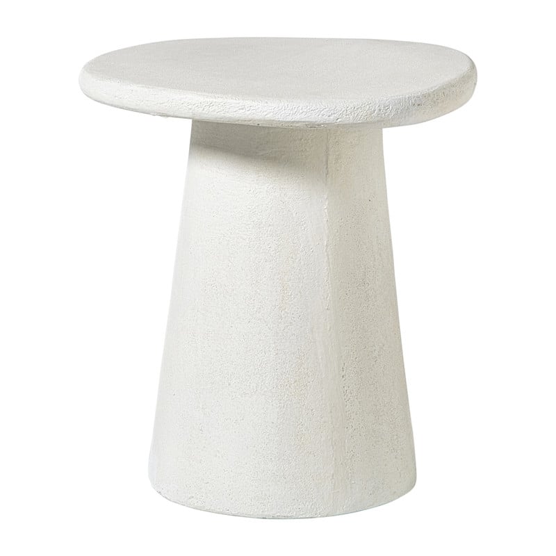 Xenos Bijzettafel Milou - wit - 48x45x43 cm