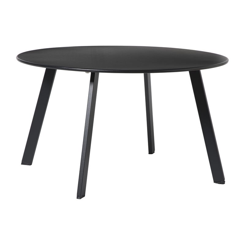 Xenos Bijzettafel Diego groot - zwart - ø70x40 cm