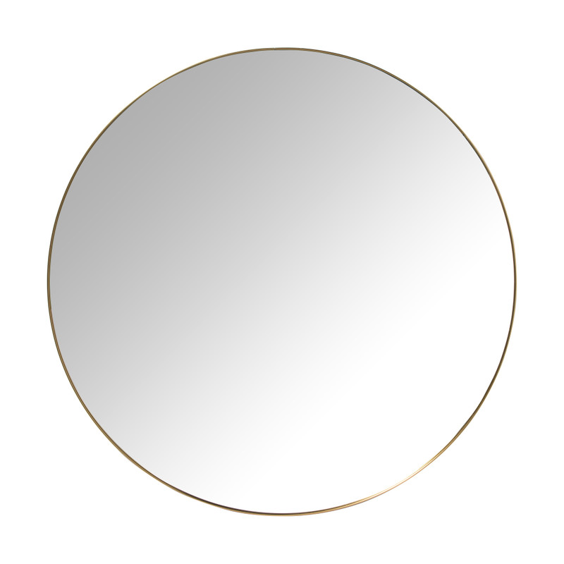 Xenos Ronde spiegel - ø120 cm - goud metalen lijst