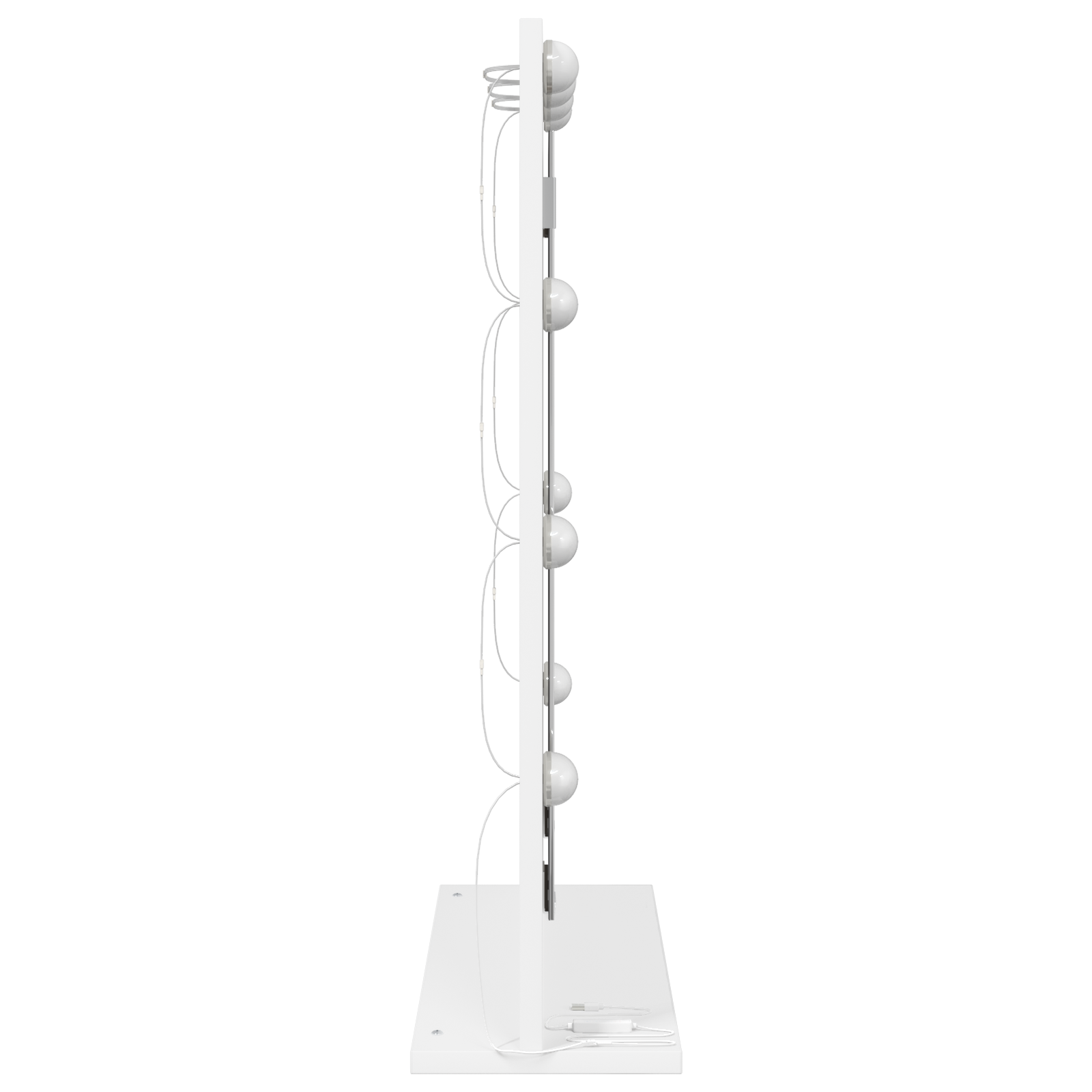 vidaXL Make-up Spiegel met LED Verlichting Wit 70x50x18 cm