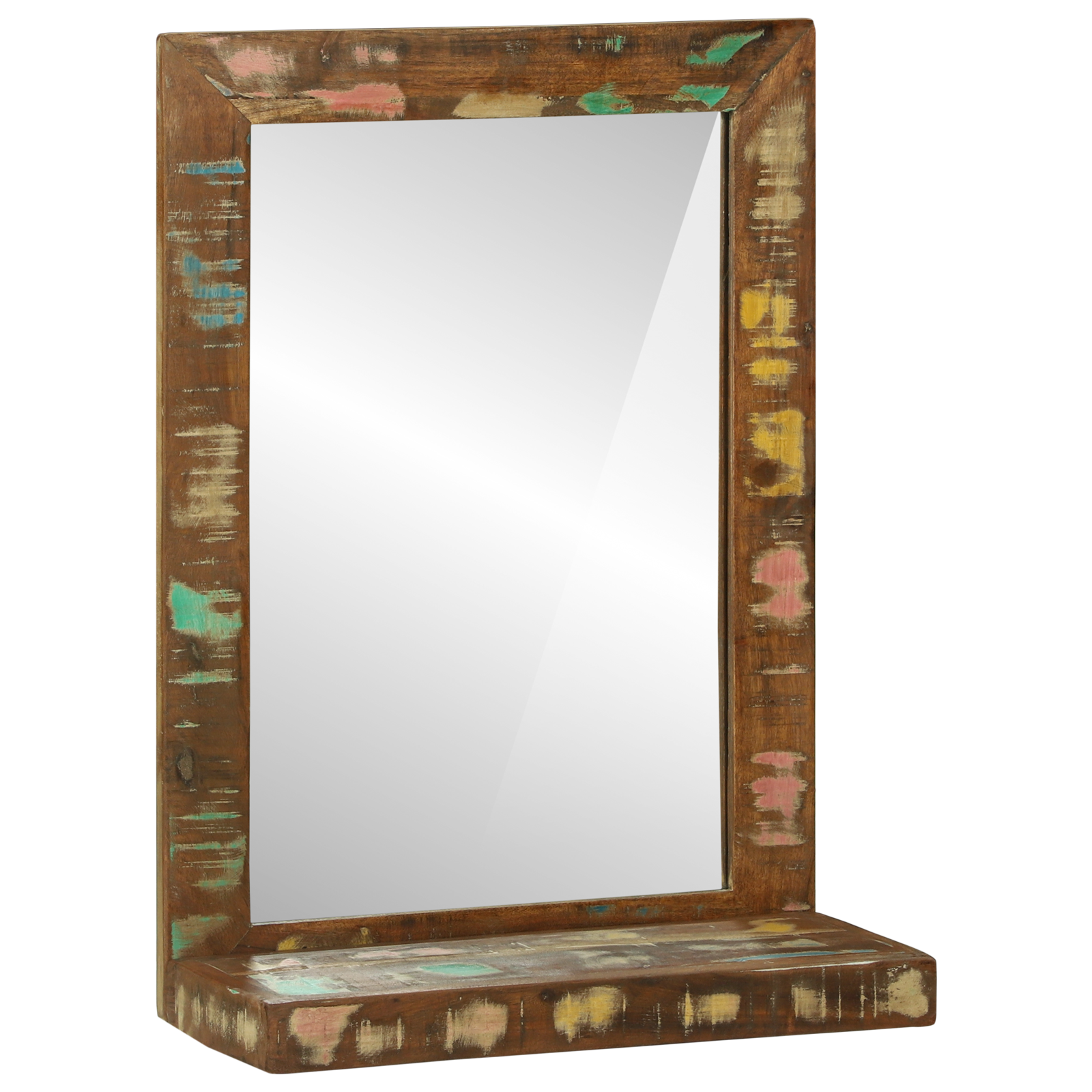 vidaXL Badkamerspiegel 50x22x70 cm van gerecycled massief hout