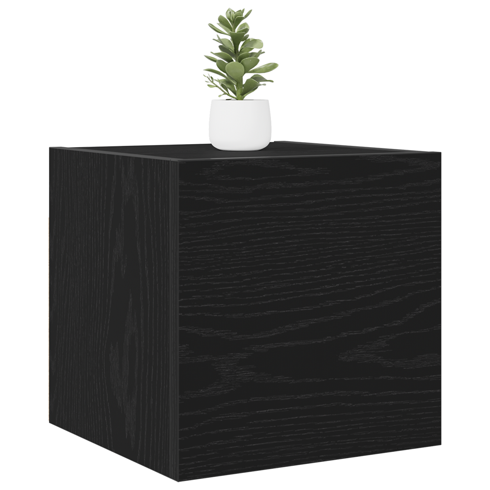 vidaXL TV Kast voor Wandmontage Zwart Eik 30,5x30x30 cm