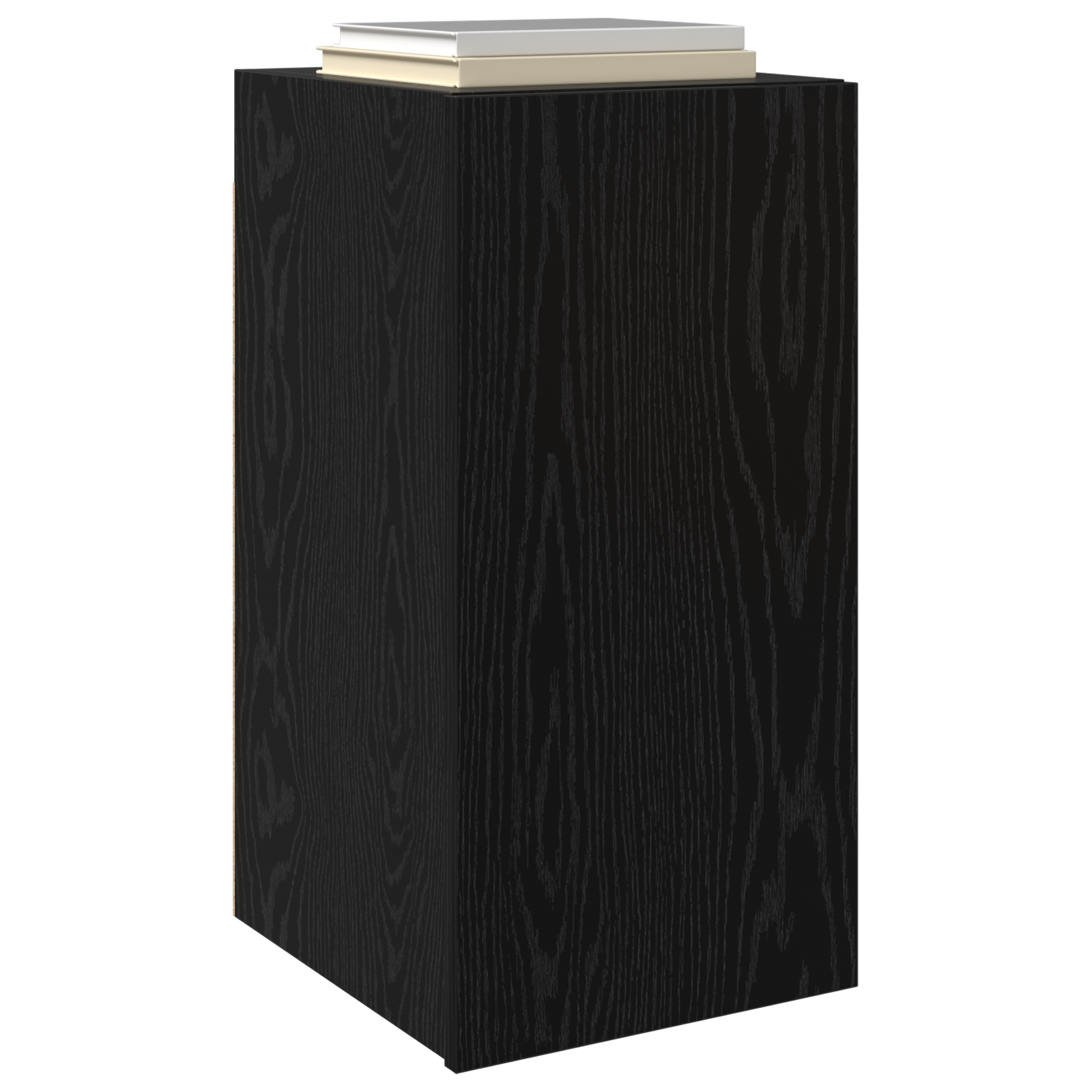 vidaXL TV Meubel met plank Anders met opslag met de deur Zwart eiken Bewerkt hout