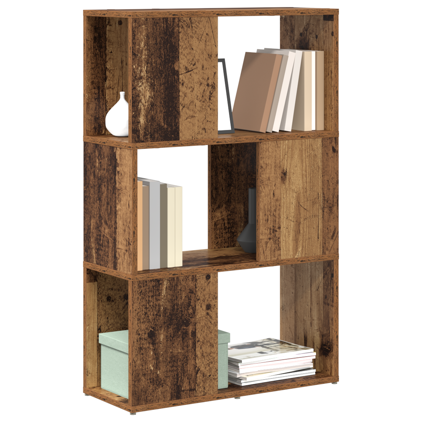 vidaXL Entertainmentcentrum Oud hout Bewerkt hout 60 x 24 x 94 cm Opslag