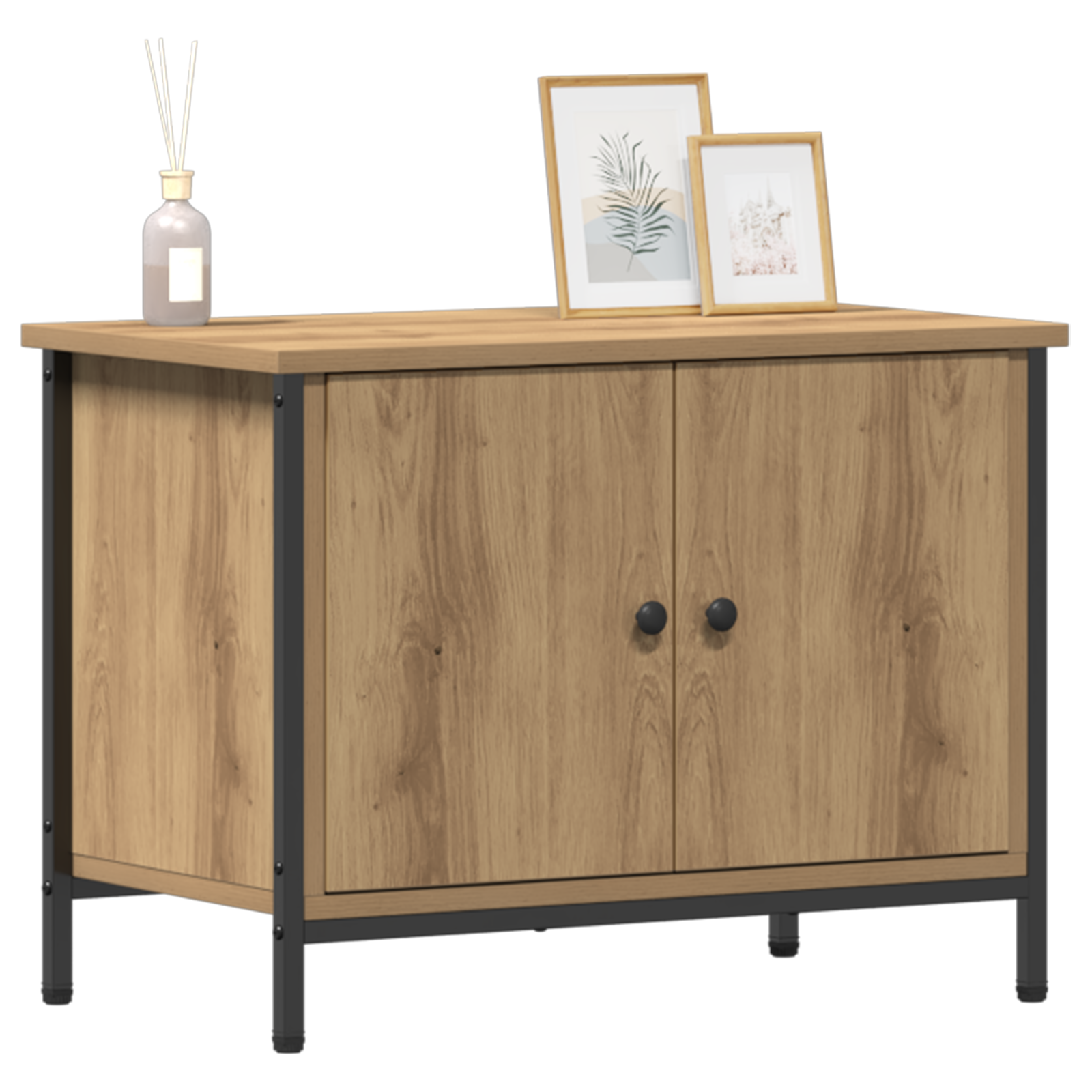 vidaXL TV-meubel Artisan Eiken Spaanplaat 60 x 35 x 45 cm TV-meubel