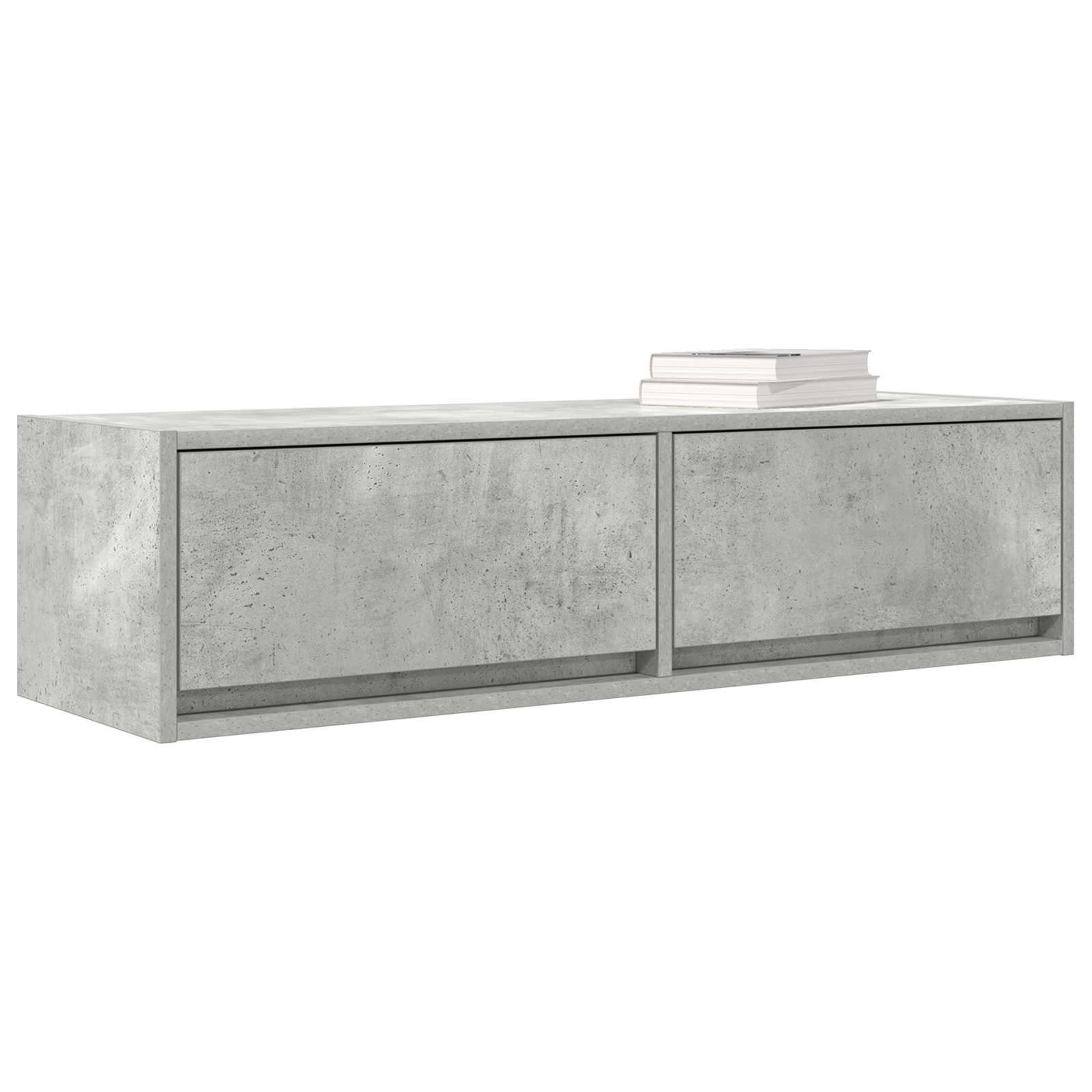 vidaXL Tv-meubel 100x31x25,5 cm bewerkt hout betongrijs