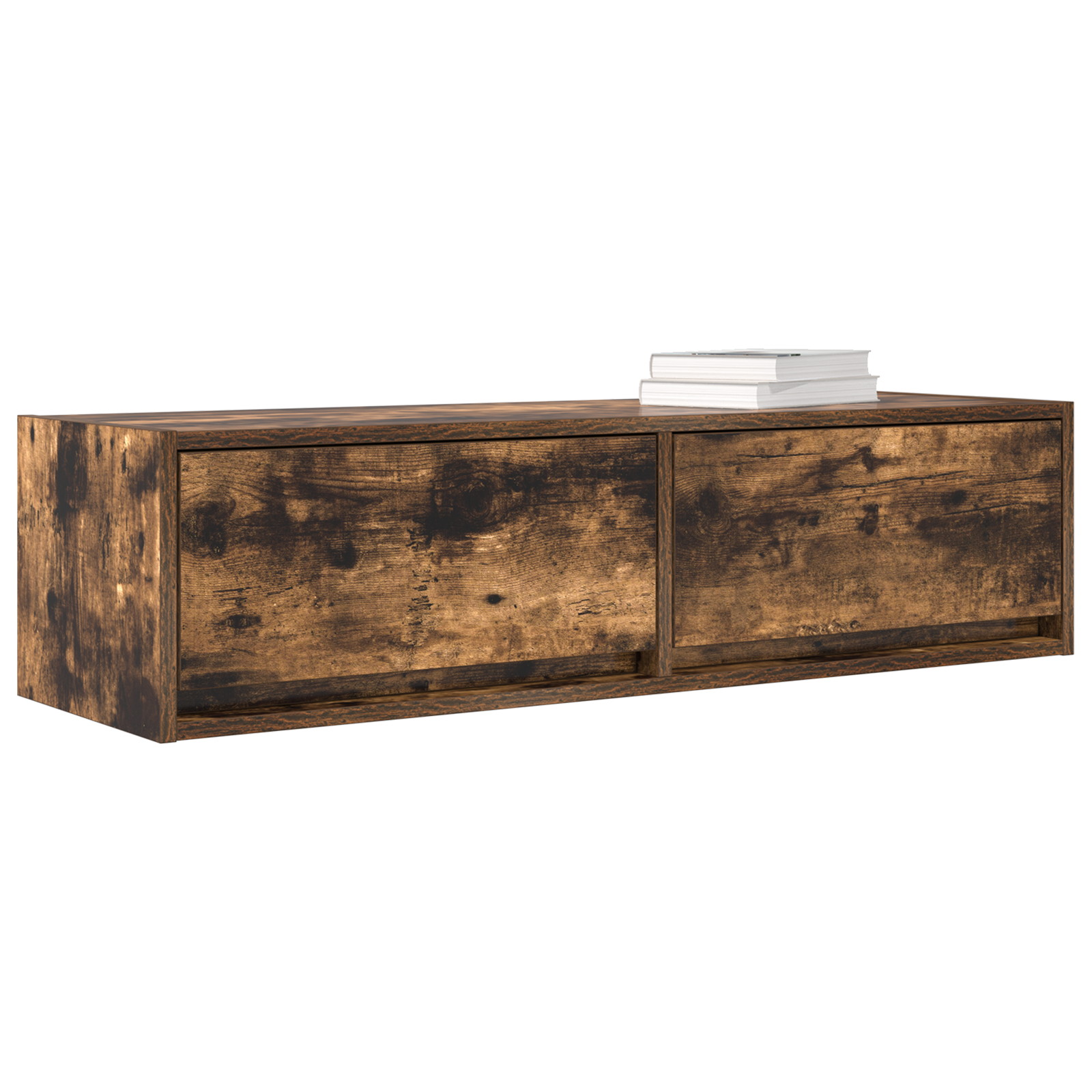 vidaXL Tv-meubel 100x31x25,5 cm bewerkt hout gerookt eikenkleurig