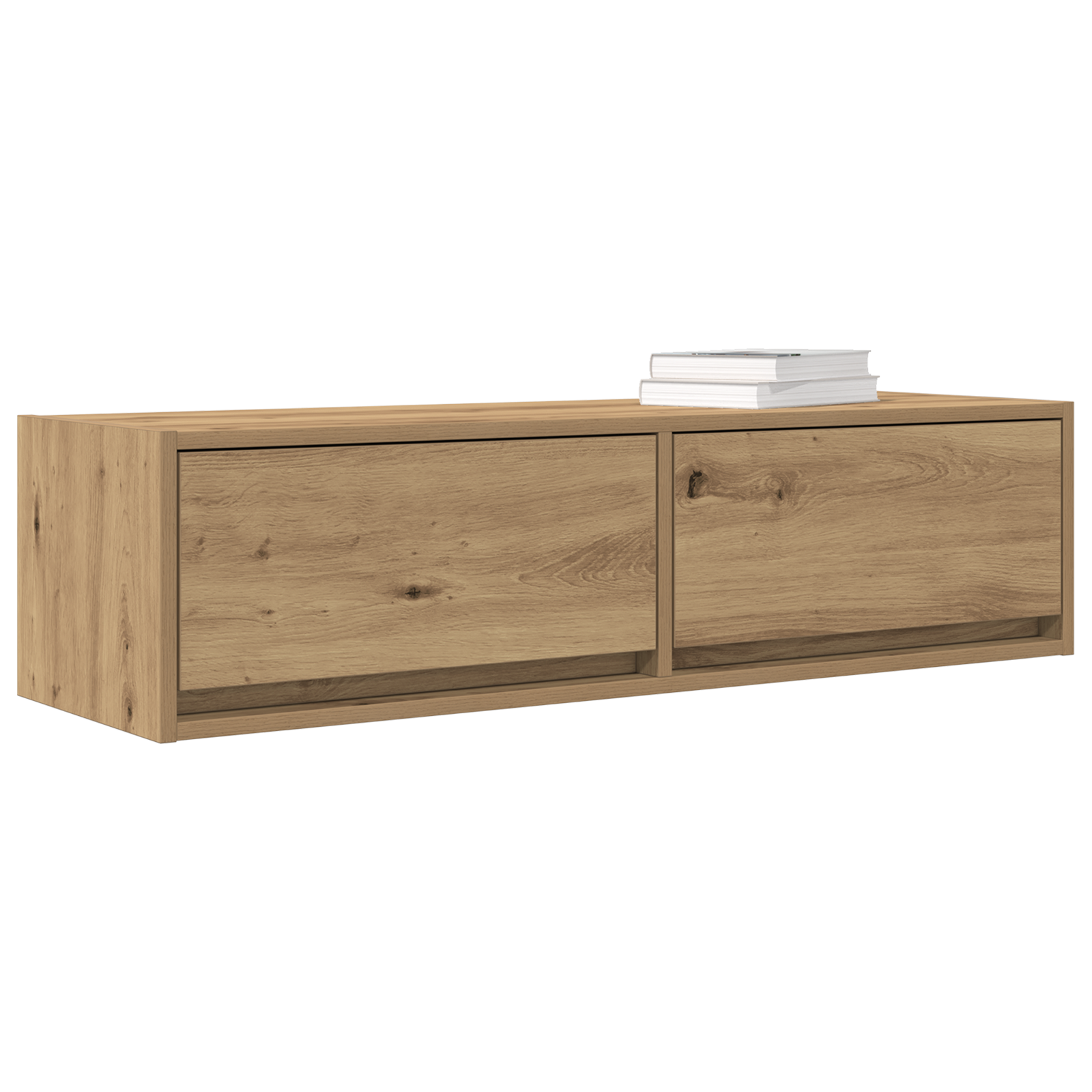 vidaXL Tv-meubel 100x31x25,5 cm bewerkt hout artisanaal eiken