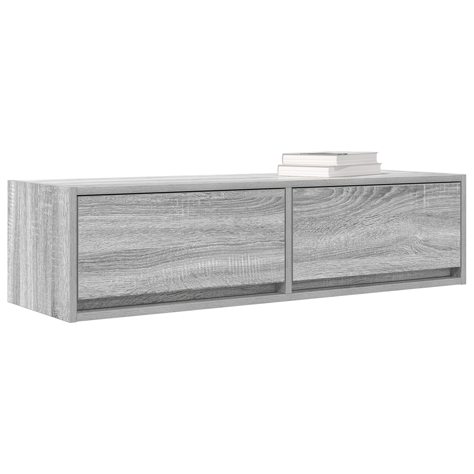 vidaXL Tv-meubel 100x31x25,5 cm bewerkt hout grijs sonoma eikenkleurig