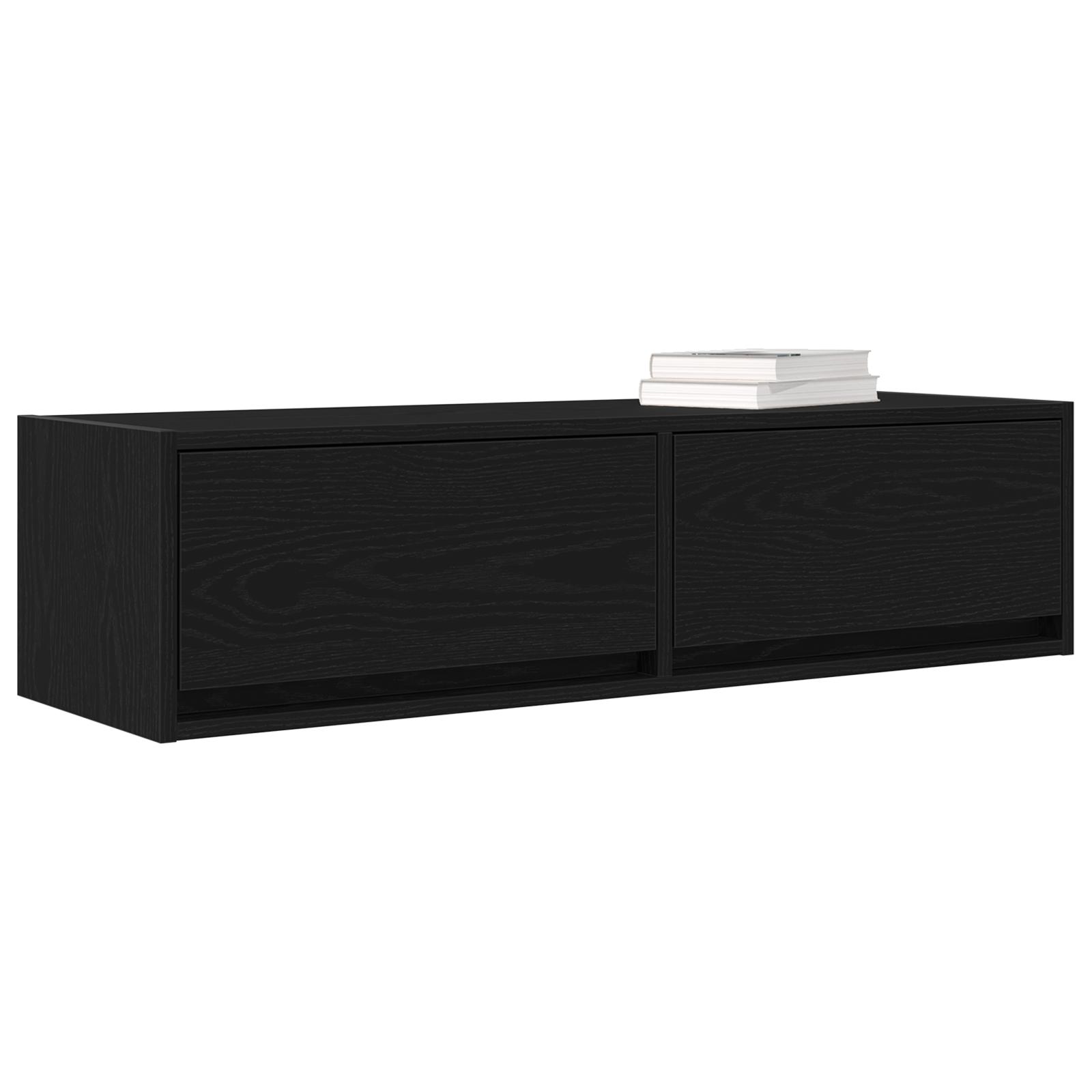 vidaXL Tv-meubel 100x31x25,5 cm bewerkt hout zwart eikenkleur