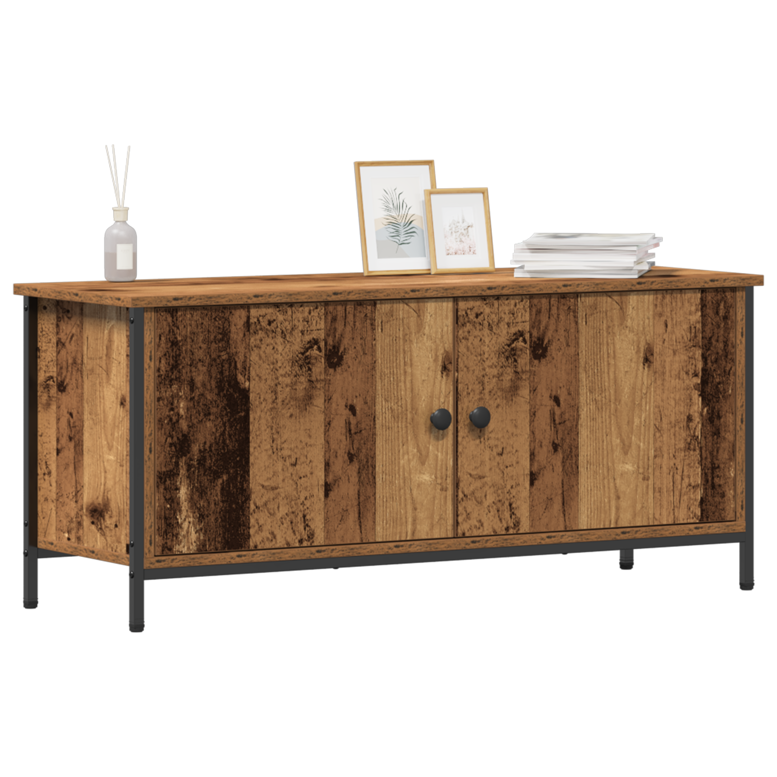 vidaXL Oud Houten TV Meubel Oud Hout Spaanplaat 102 x 35 x 45 cm