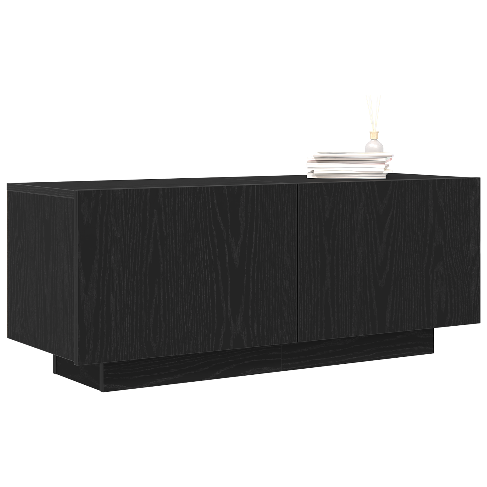 vidaXL Tv-standaard 100x35x40 bewerkt hout zwart