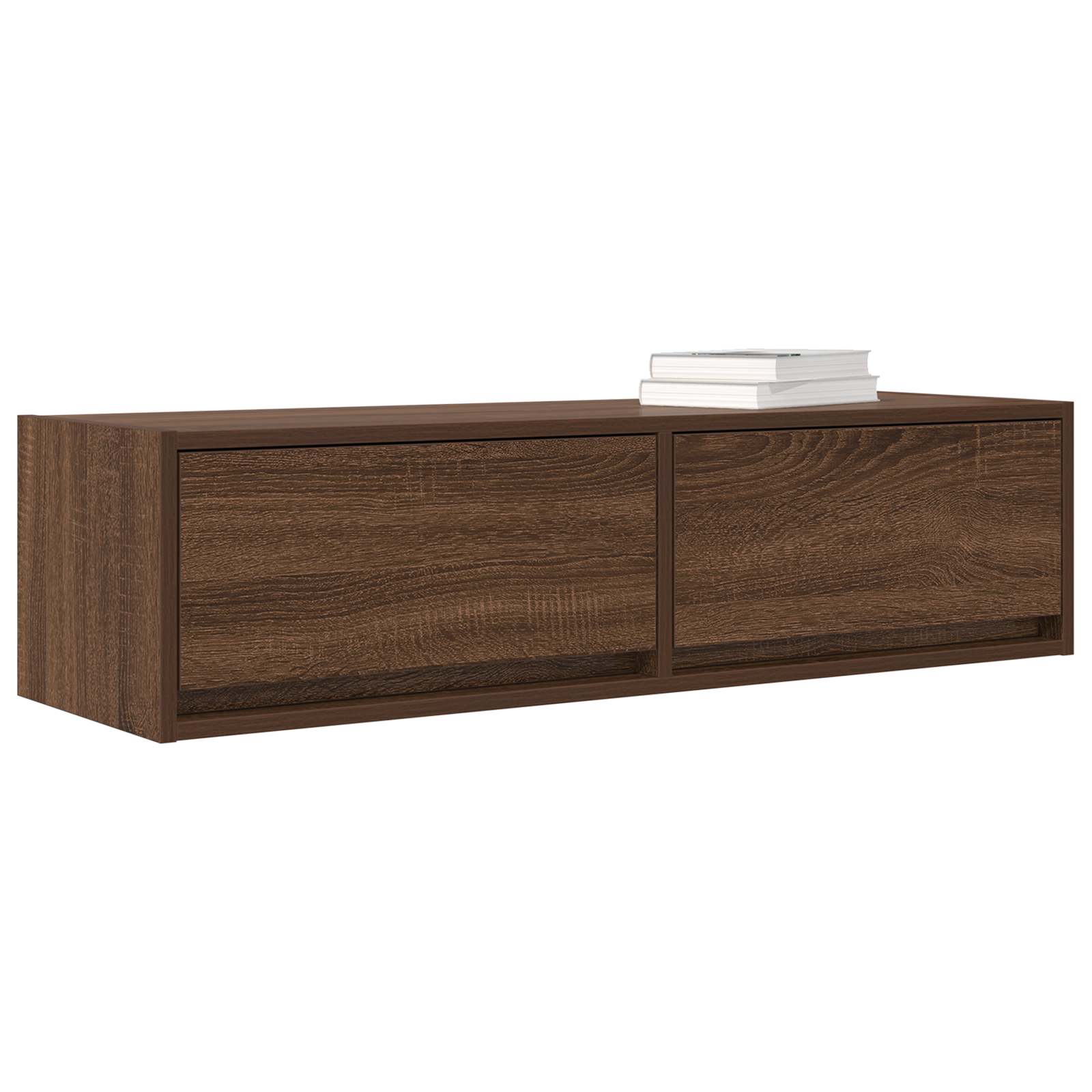 vidaXL Tv-meubel 100x31x25,5 cm bewerkt hout bruineiken