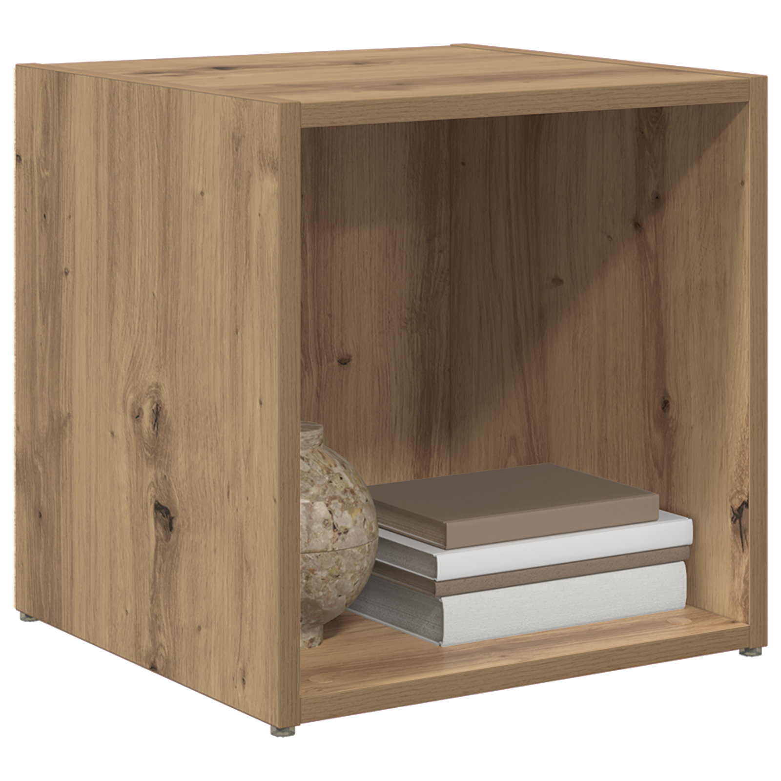 vidaXL TV Kasten 4 stuks Massief Eiken 37x35x37 cm Bewerkt Hout