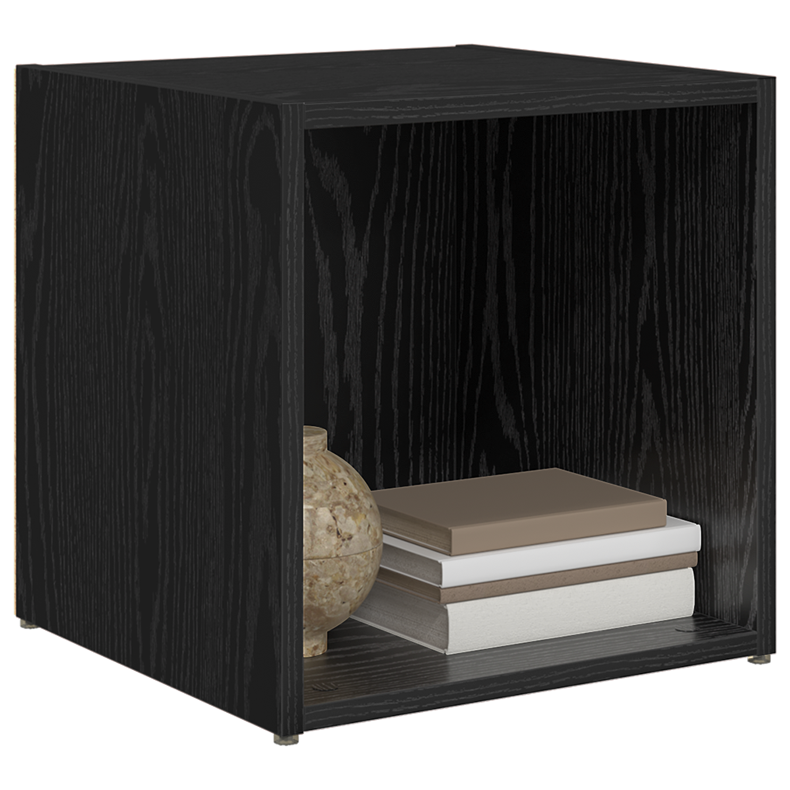 vidaXL TV Kasten - 4 stuks, Zwart Eiken, 37x35x37 cm, Gegelamineerd Hout
