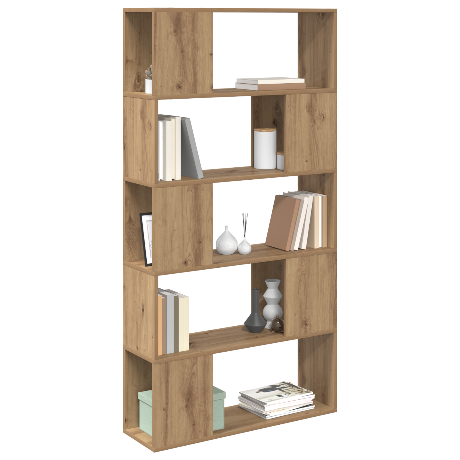 vidaXL TV-kast Artisan Eiken Bewerkt hout 80 x 24 x 155 cm TV-kast