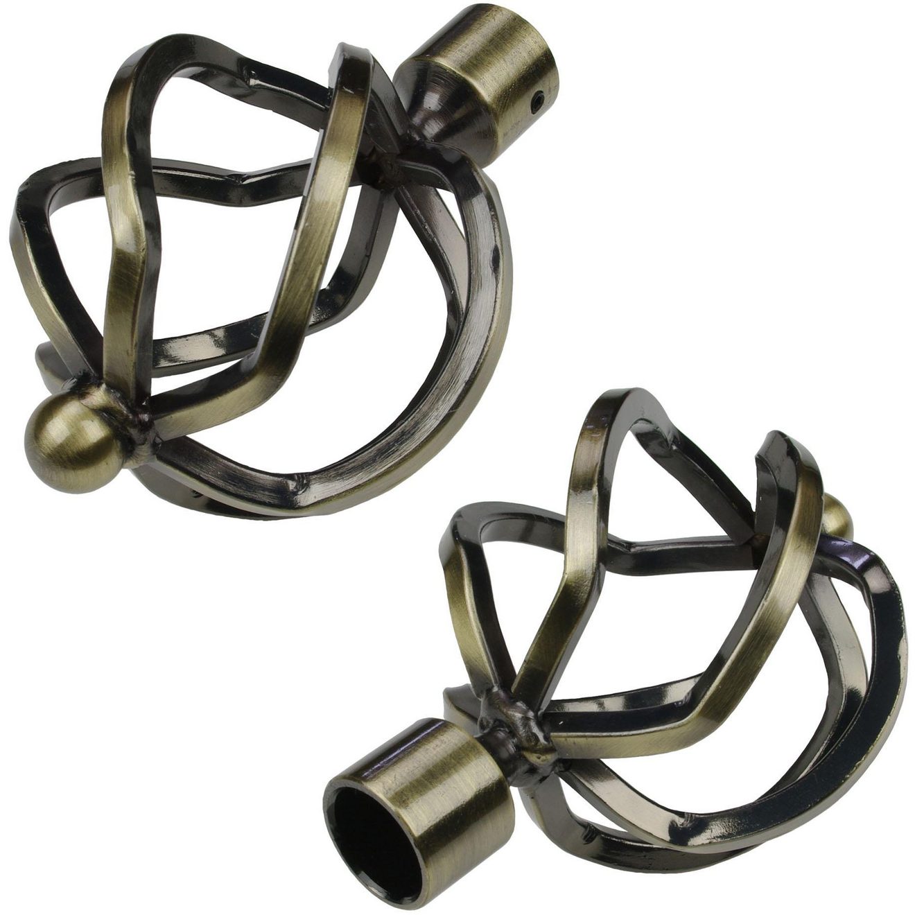 Liedeco Eindstuk voor gordijnroede Helena voor gordijnroeden ø 16 mm (set, 2 stuks)