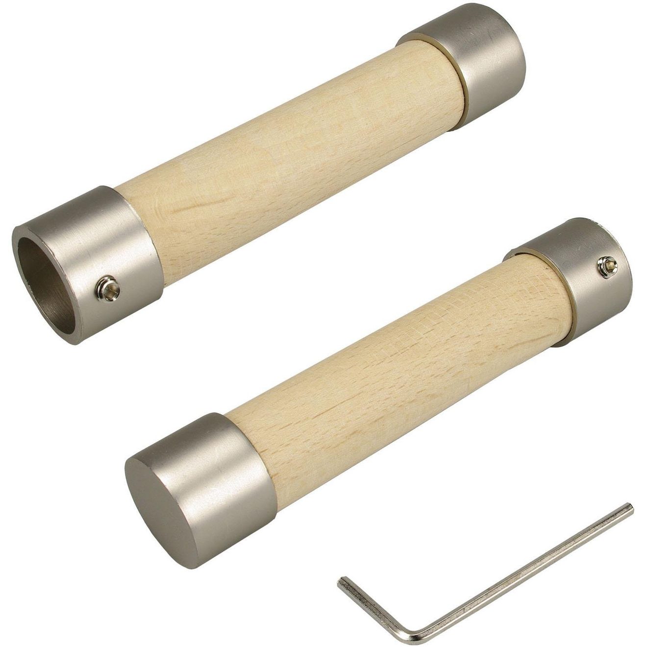 Liedeco Eindstuk voor gordijnroede Baton voor gordijnroeden ø 16 mm (set, 2 stuks)