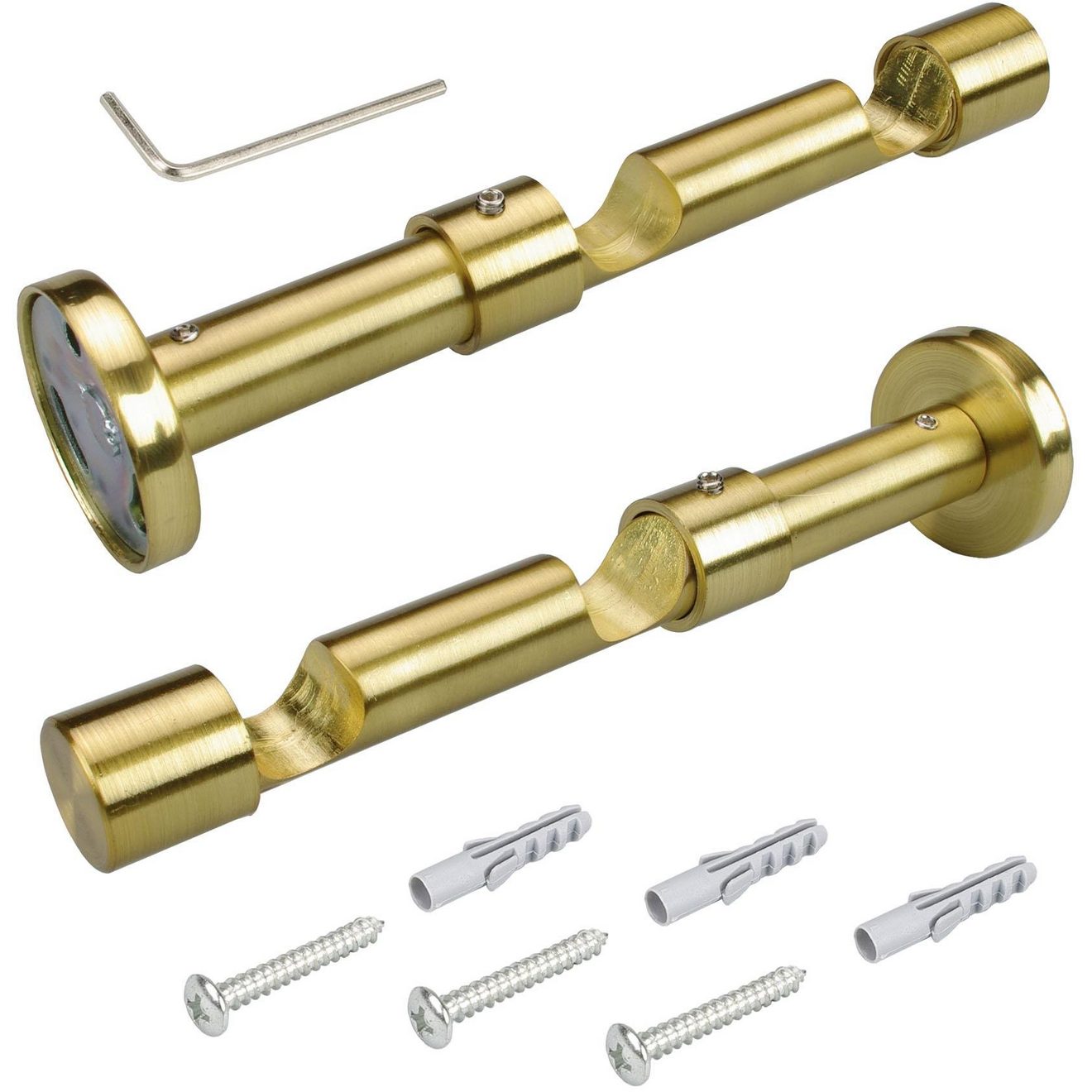 Liedeco Dubbele bandjes voor gordijnroeden ø 16 mm (1 stuk)