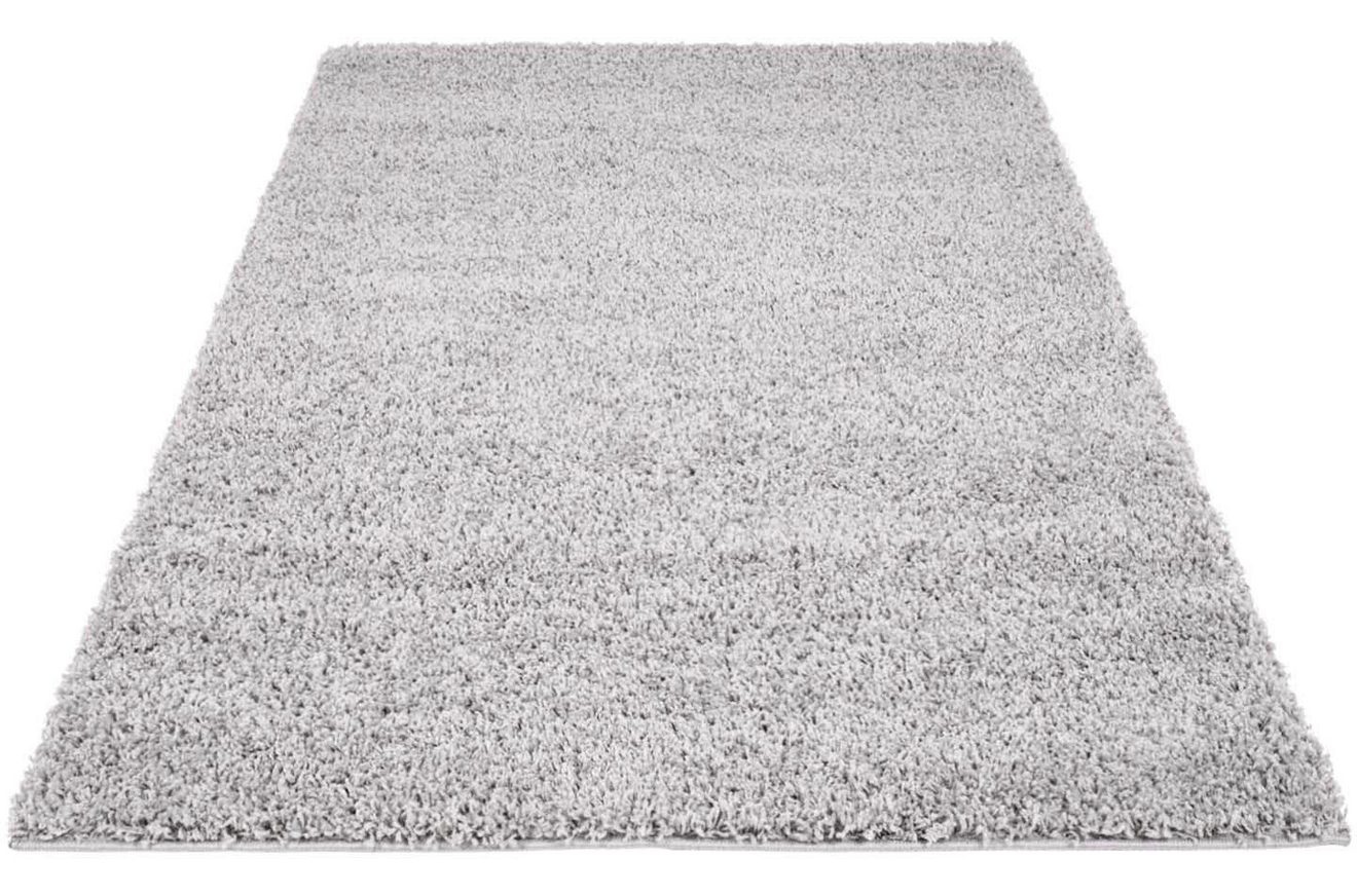 Carpet City Hoogpolig vloerkleed Shaggy Uni 500