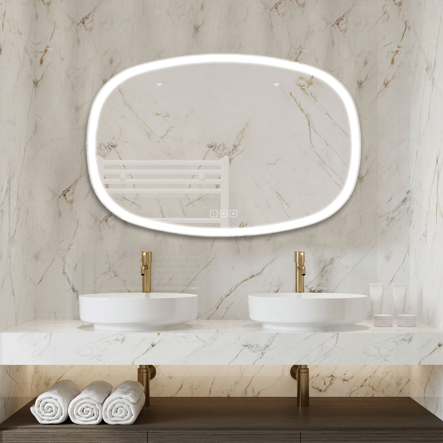 Praxis Carmen 2 Spiegel Led 80x120cm