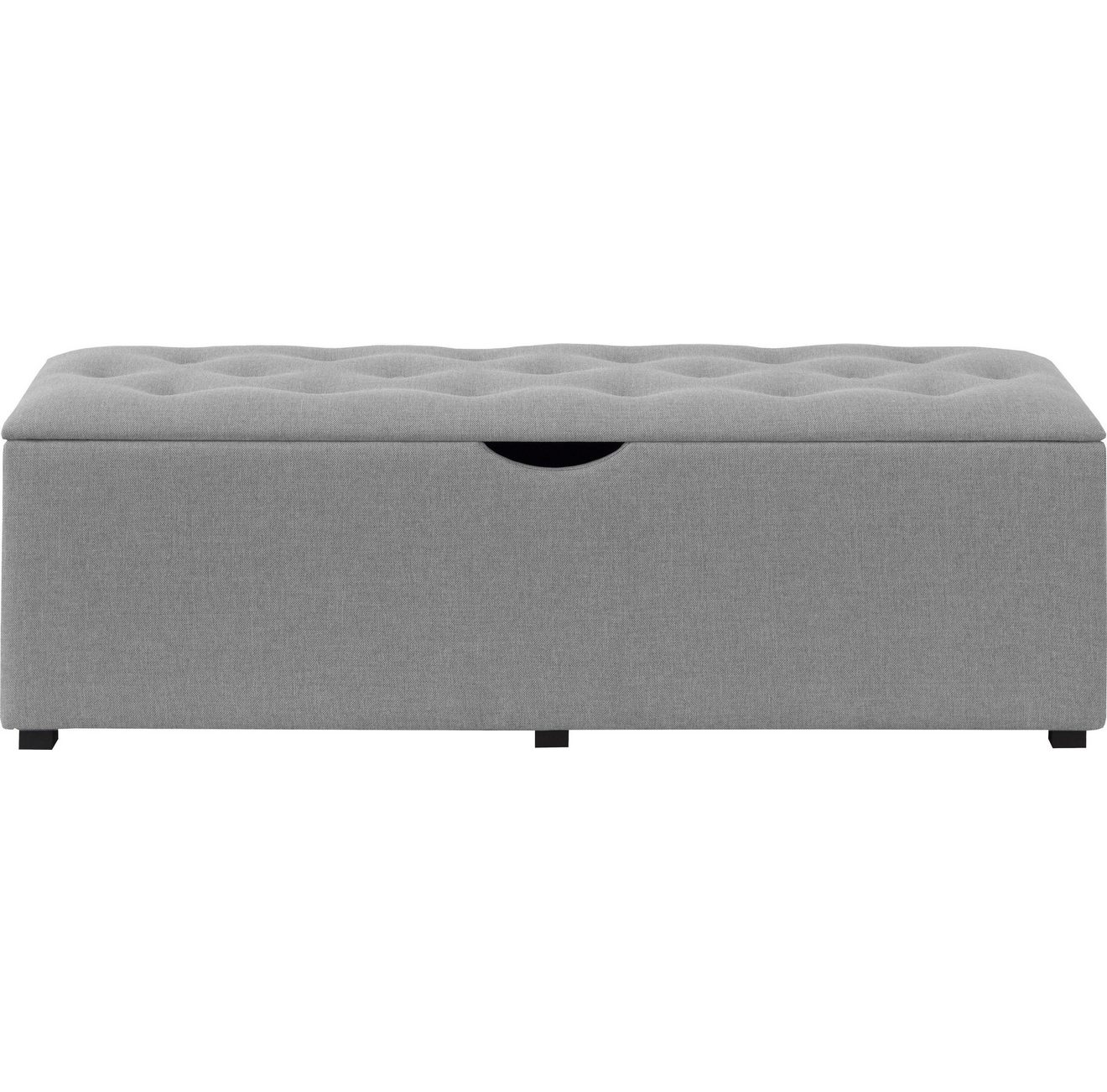 Places of Style Hockerbank Knobbed Hockerbank met bergruimte, breedte 120 cm en 160 cm