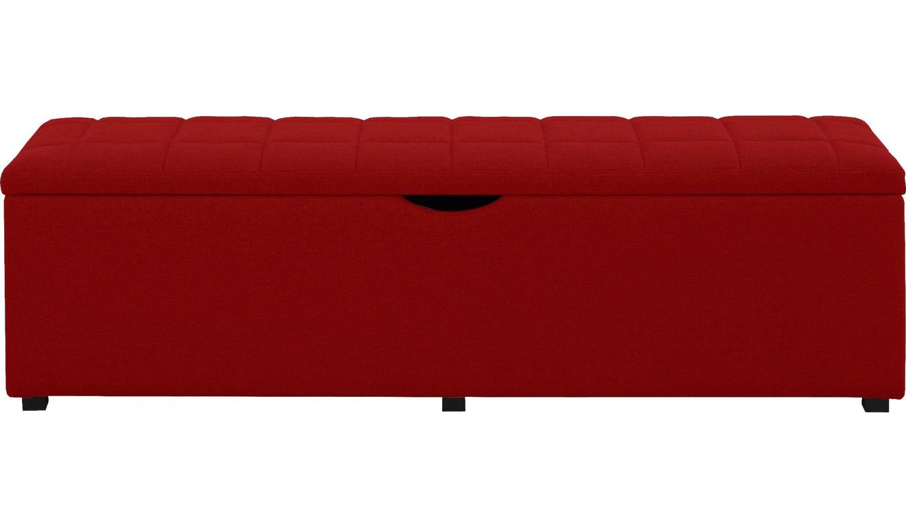 Places of Style Hockerbank Checked met bergruimte, breedte 120 cm en 160 cm, als bedbank te gebruiken
