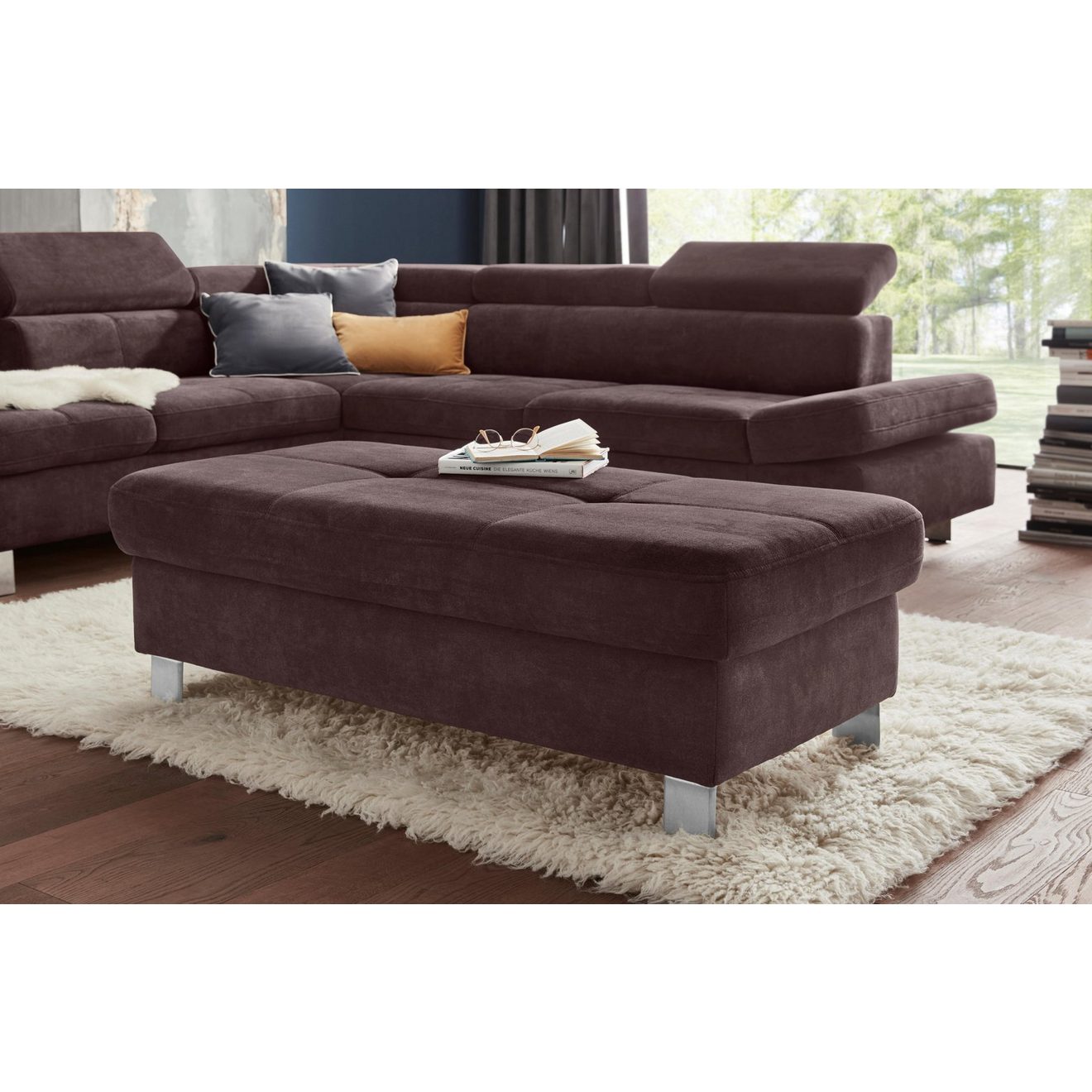 Exxpo - sofa fashion Hocker Fiji Barkruk met opbergruimte onder de zitting