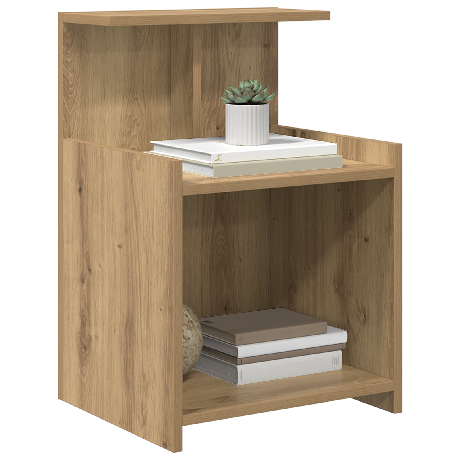 vidaXL Nachtkastje - Artisan Eiken - 40 x 35 x 60 cm - Gelaagd Hout